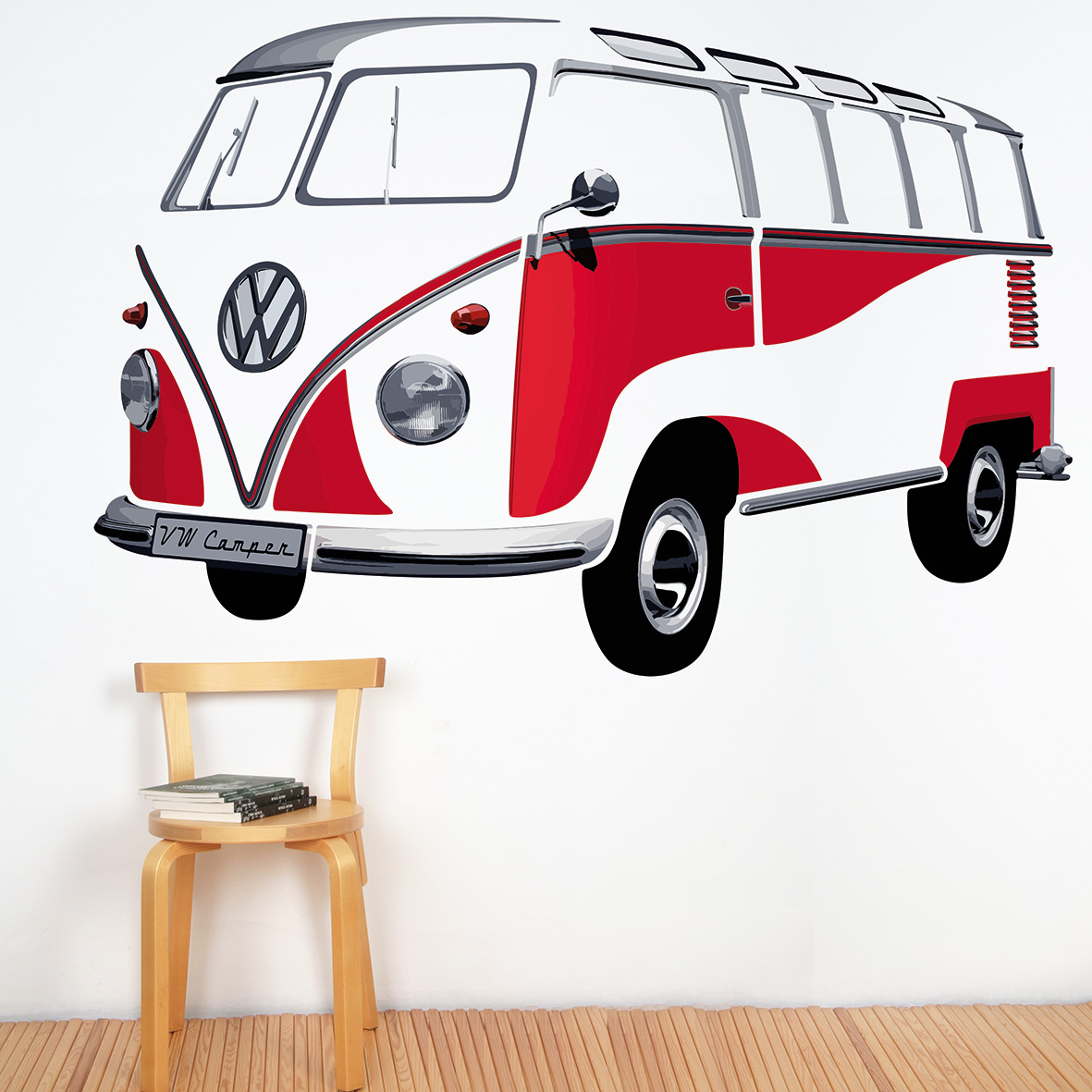 Tatuaggio da parete del bus VW T1 Bulli