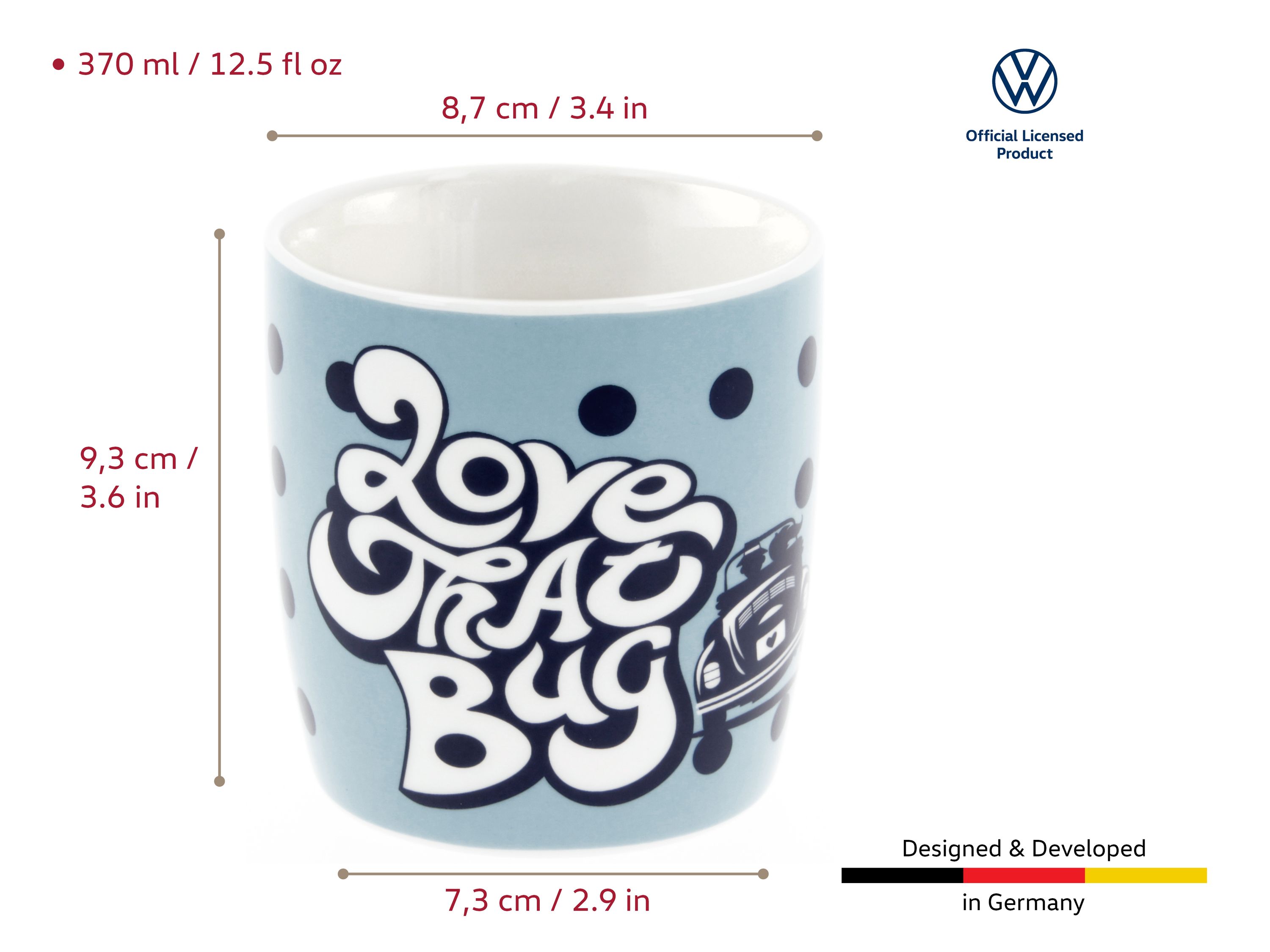 VW Beetle coffee cup 370ml