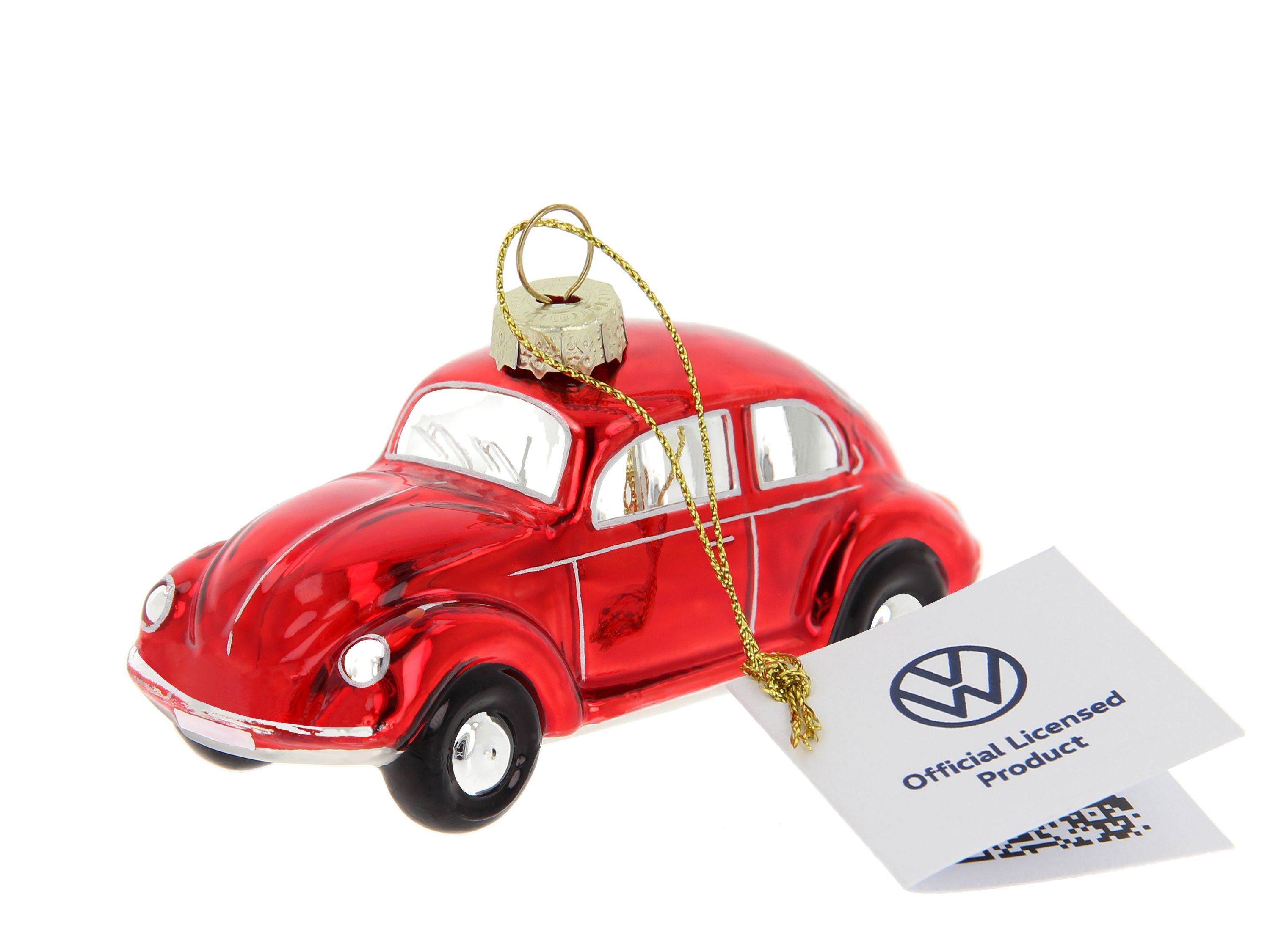 Pendentifs décoratifs VW Coccinelle & décorations de Noël en verre en boîte cadeau
