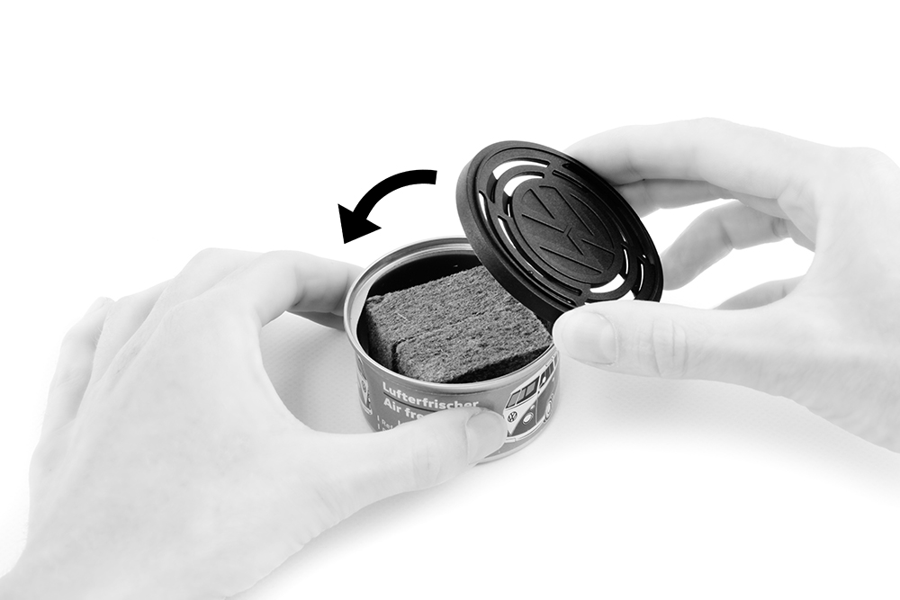 VW T1 air freshener in a can