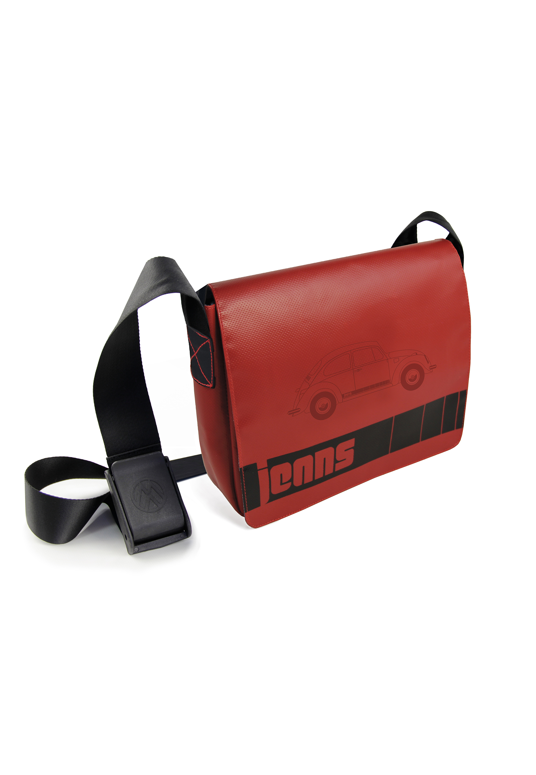 Borsa a tracolla VW Beetle "Jeans" in telone di camion, grande