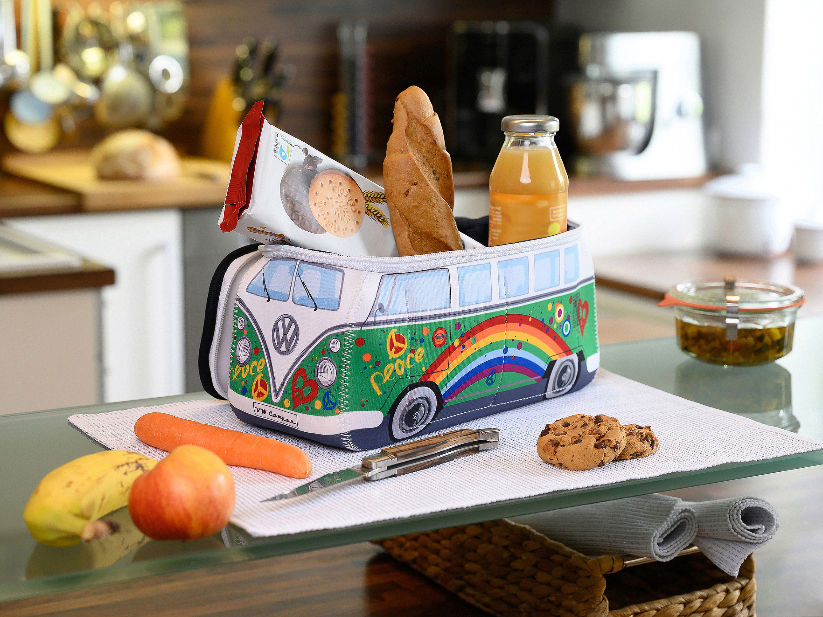 VW T1 Bulli Bus 3D Neopren Universaltasche - Groß