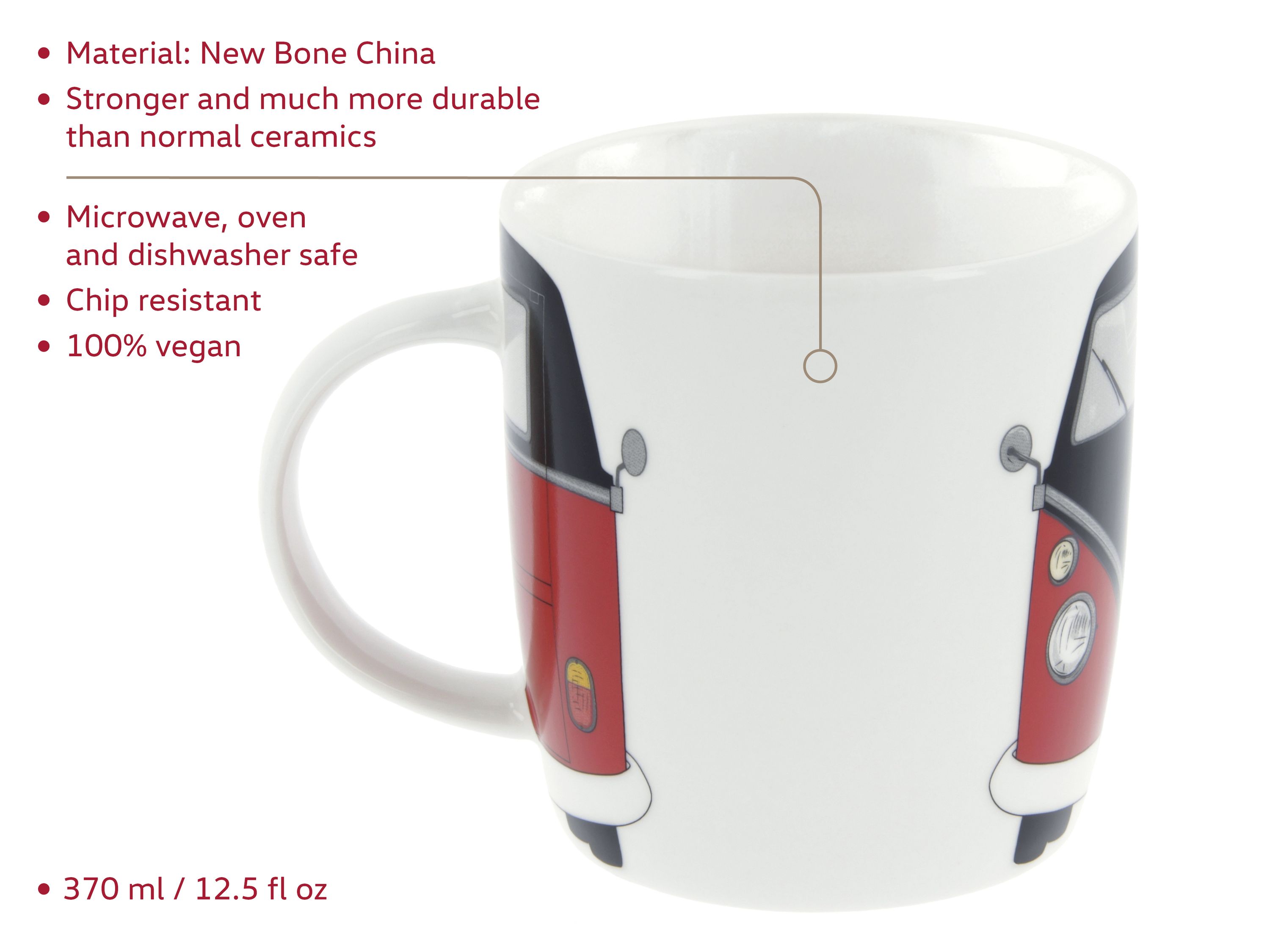 VW T1 Bulli Bus coffee cup 370ml