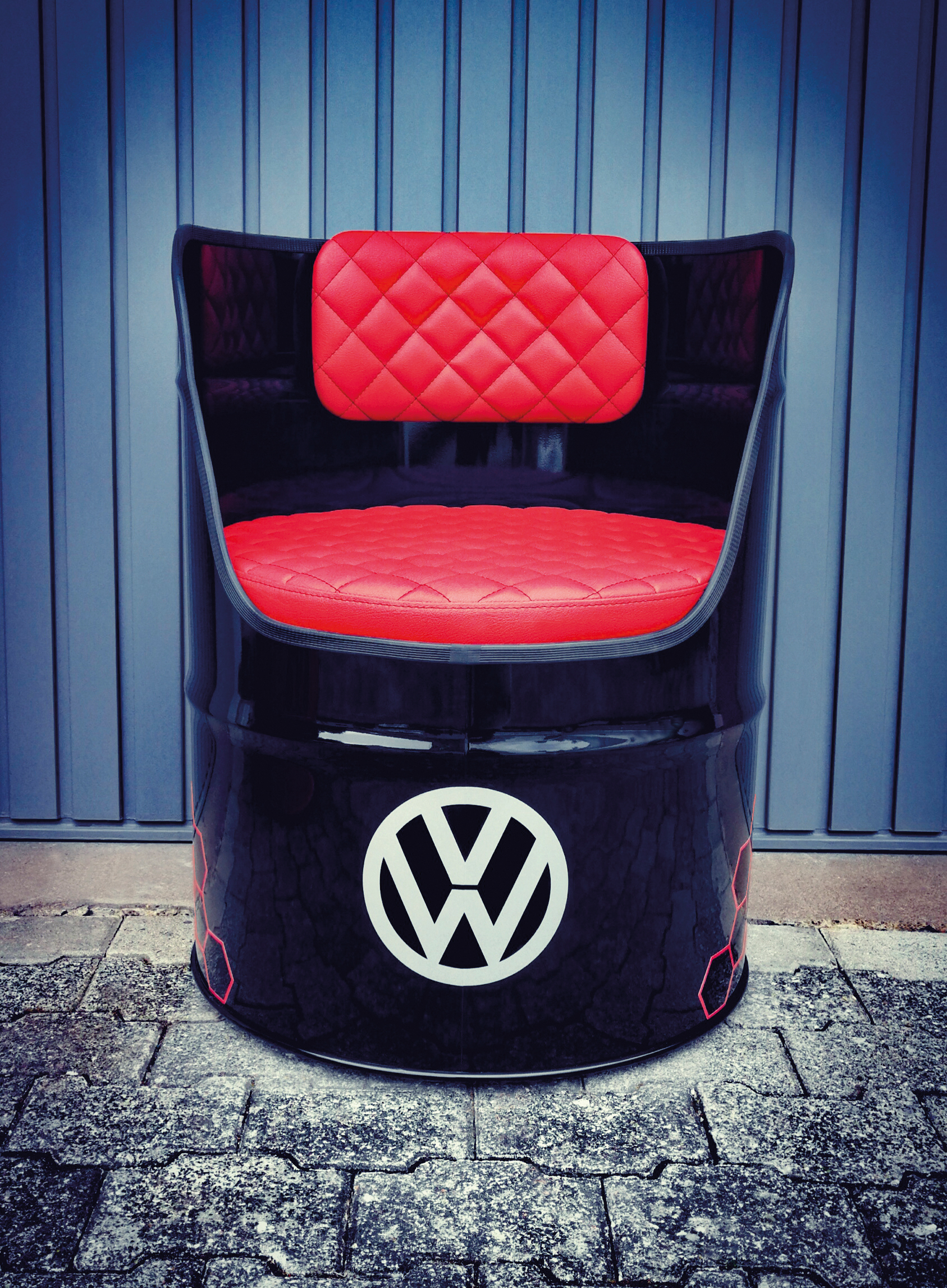 VW GTI oil drum chair