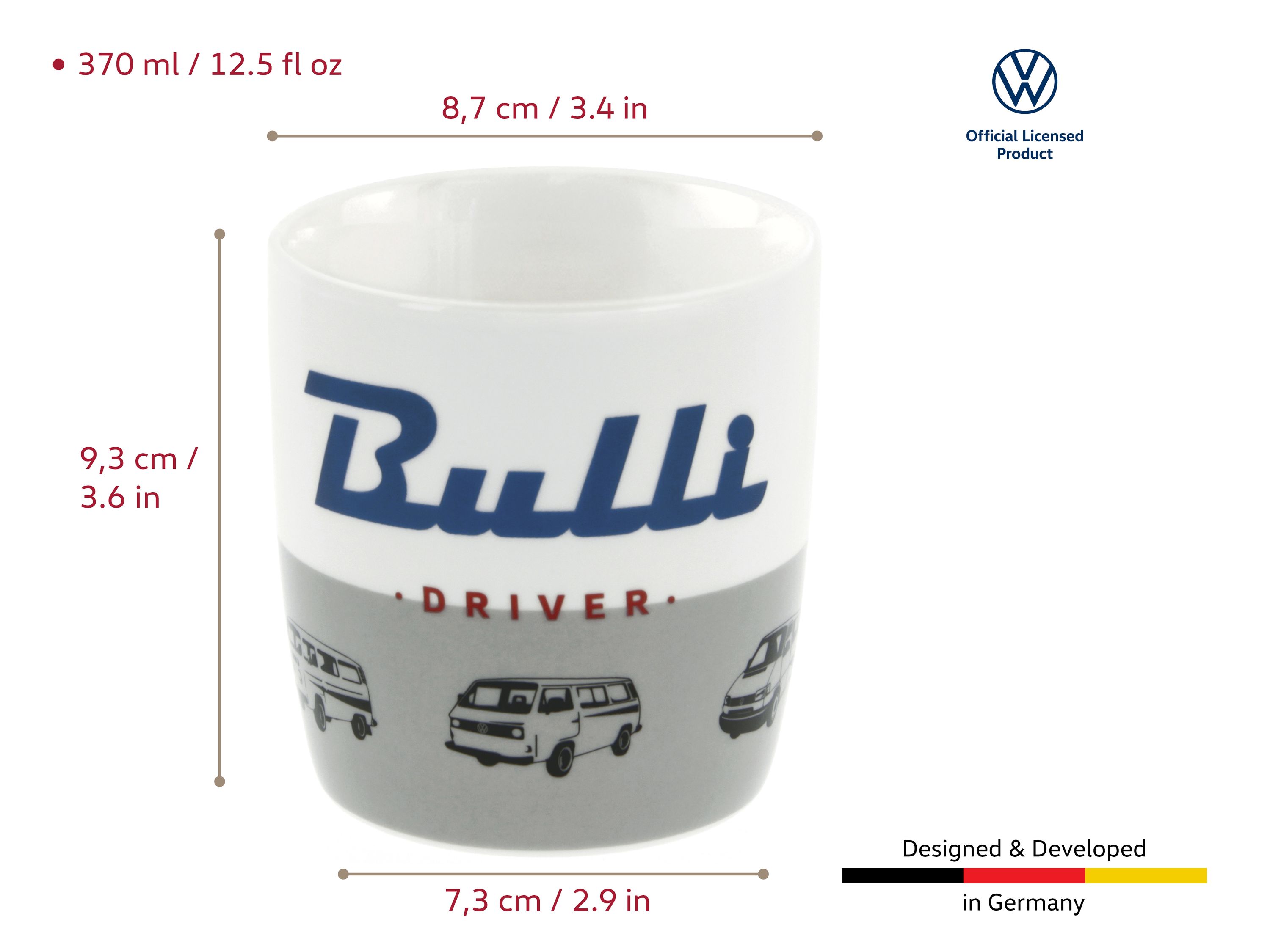 VW T1 Bulli Bus coffee cup 370ml