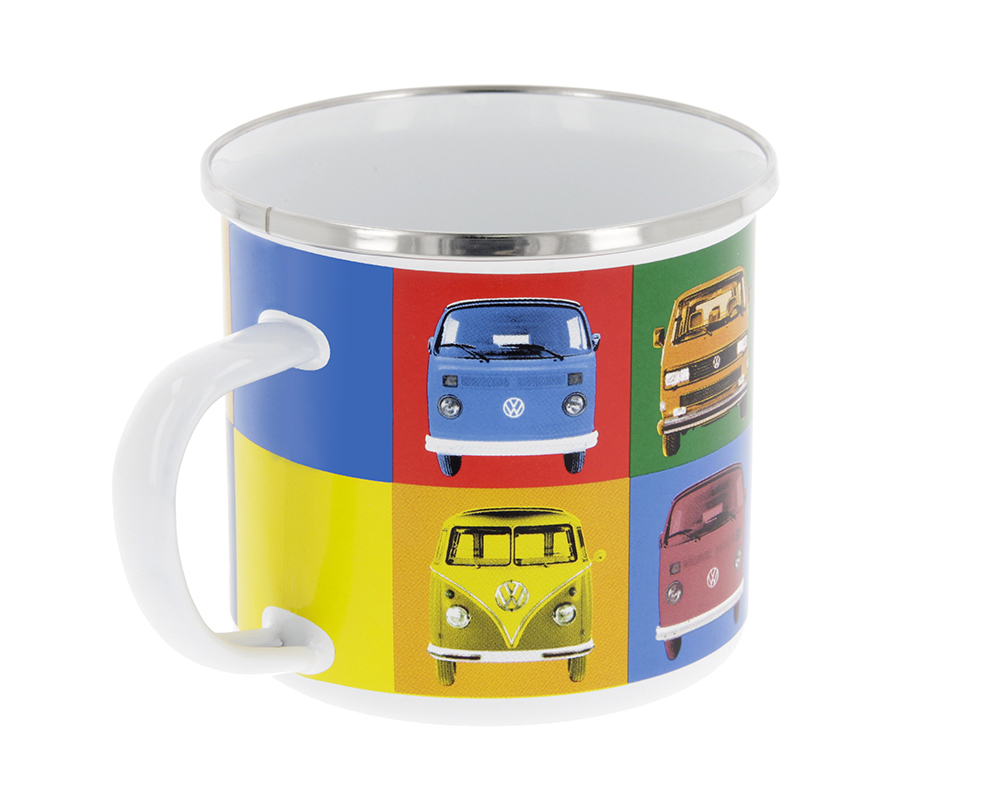VW T1 Bulli Bus Tasse emailliert 500ml