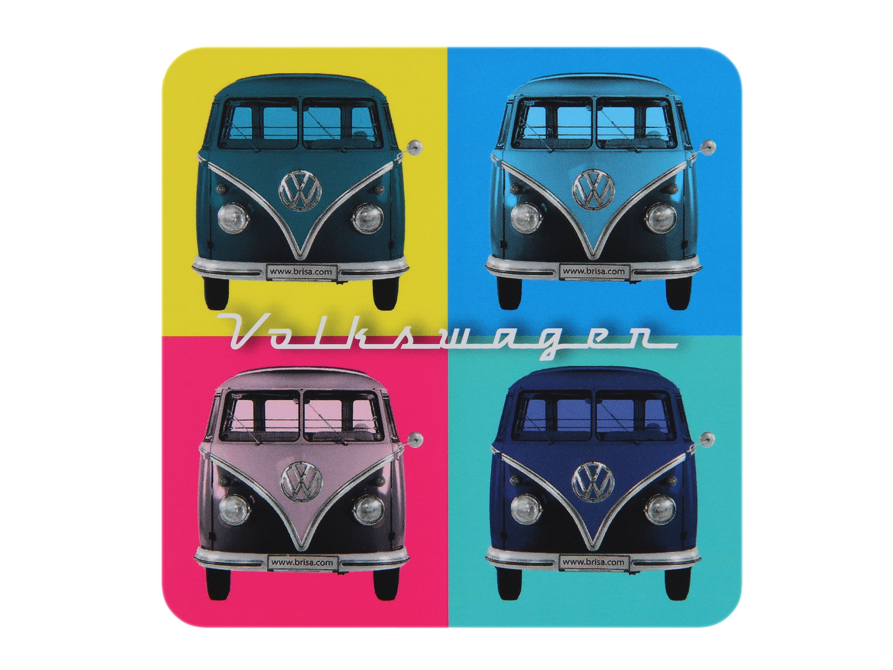 VW T1 Bulli Bus Untersetzer 4er Set