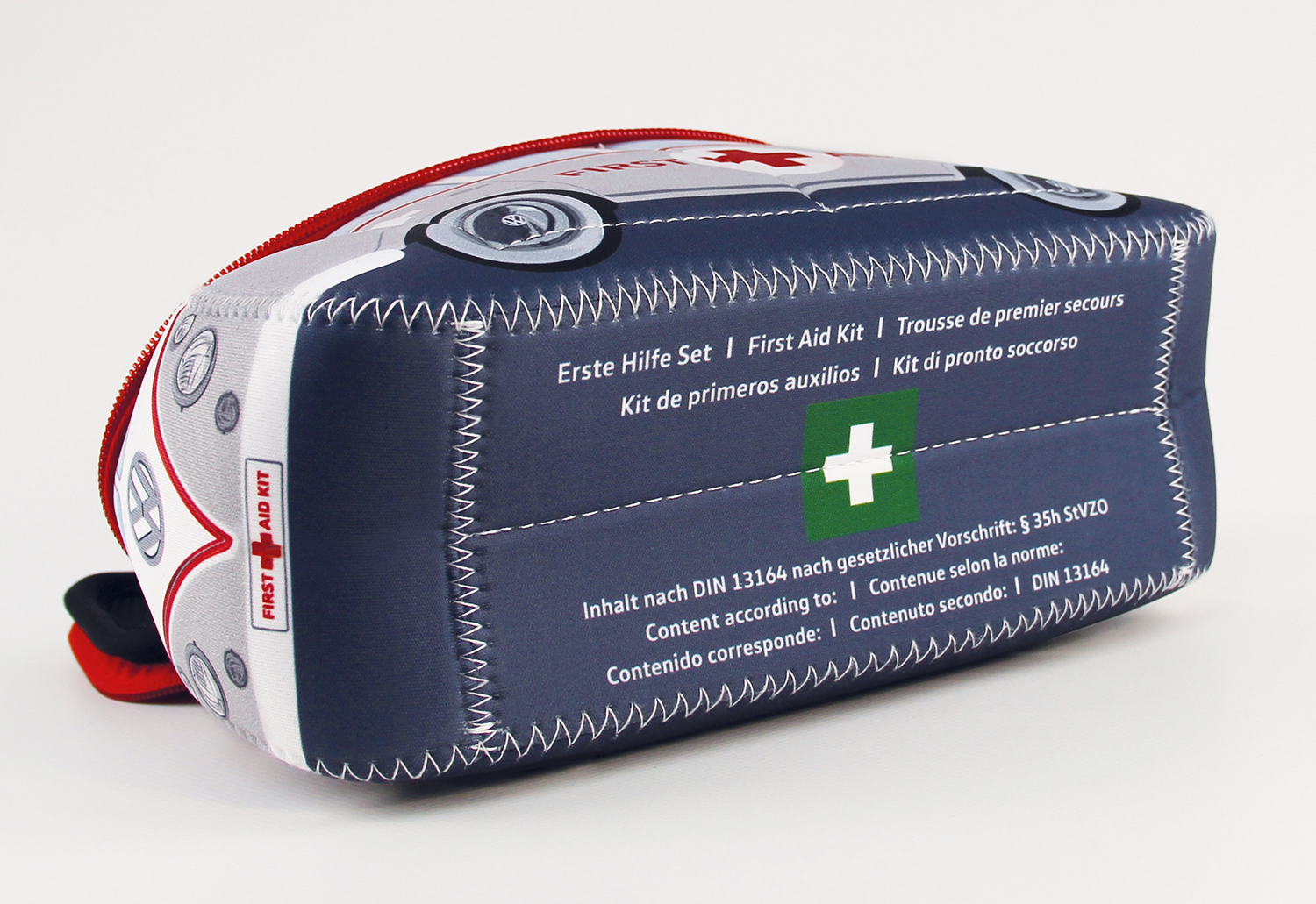 VW T1 Bulli Bus 3D Neoprene Pencil Case - First Aid/Incl. First Aid Kit