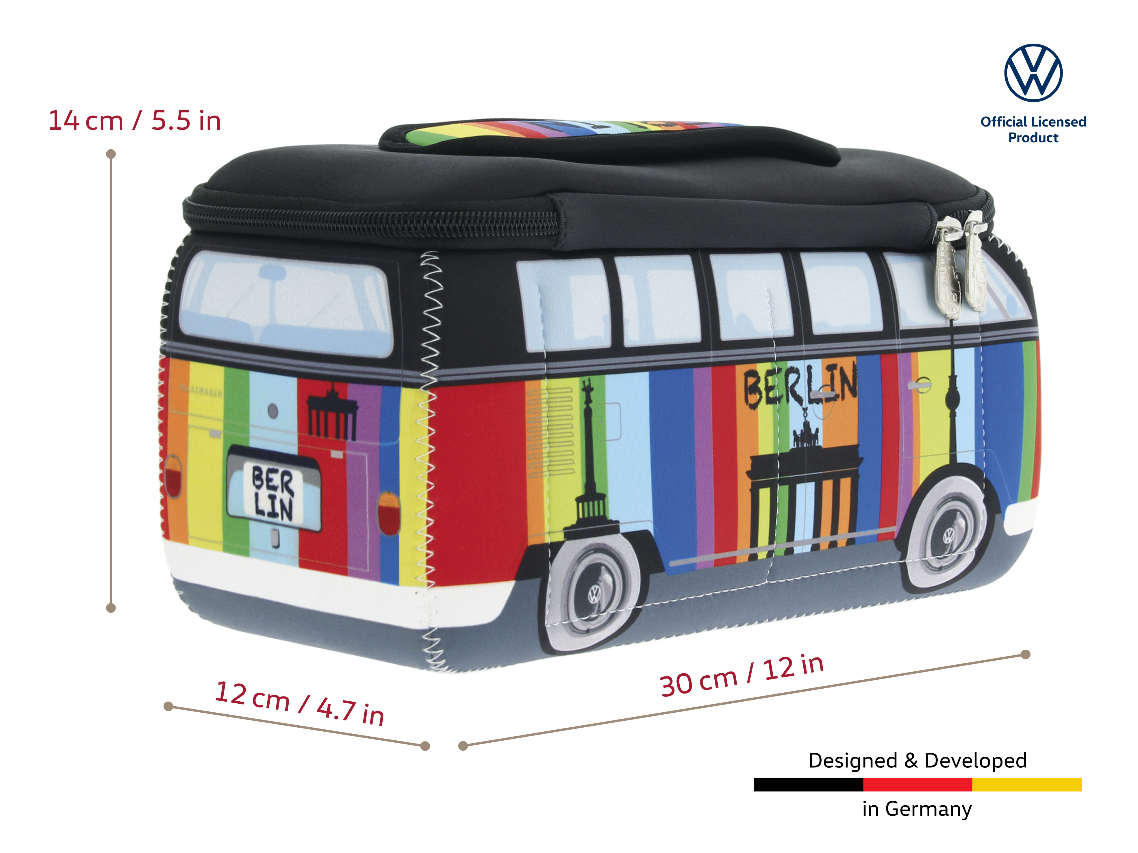 VW T1 Bulli Bus 3D Neopren Universaltasche - Groß