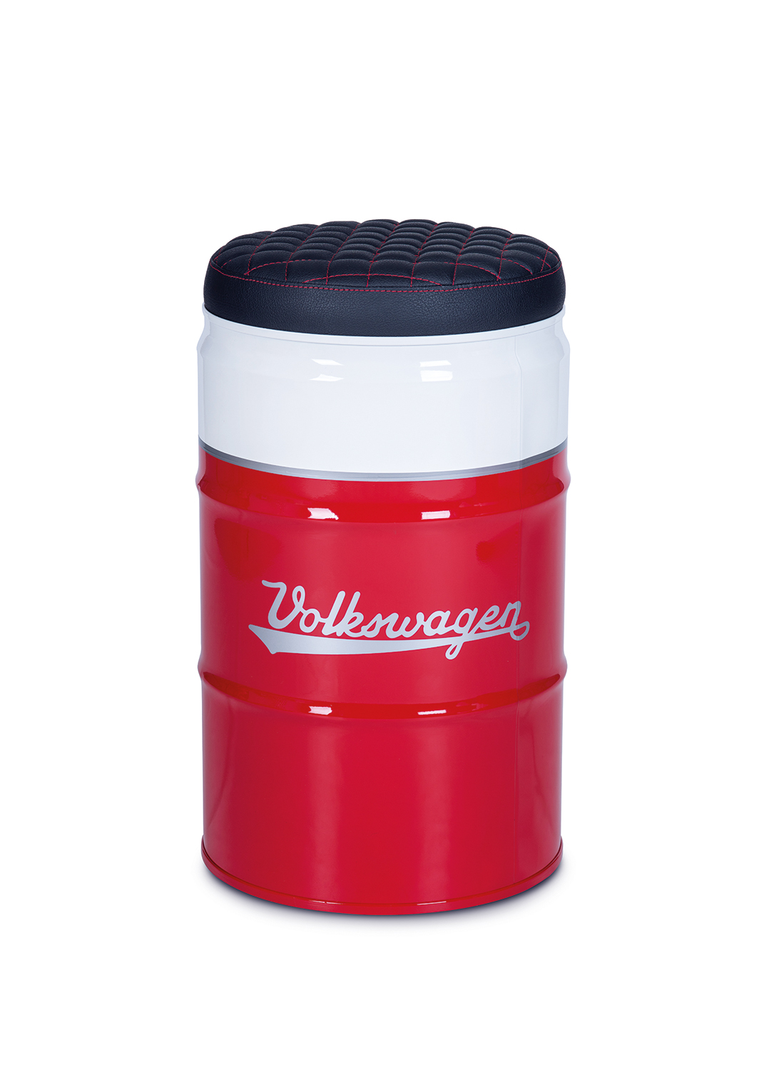 VW T1 Bus oil drum stool with storage space