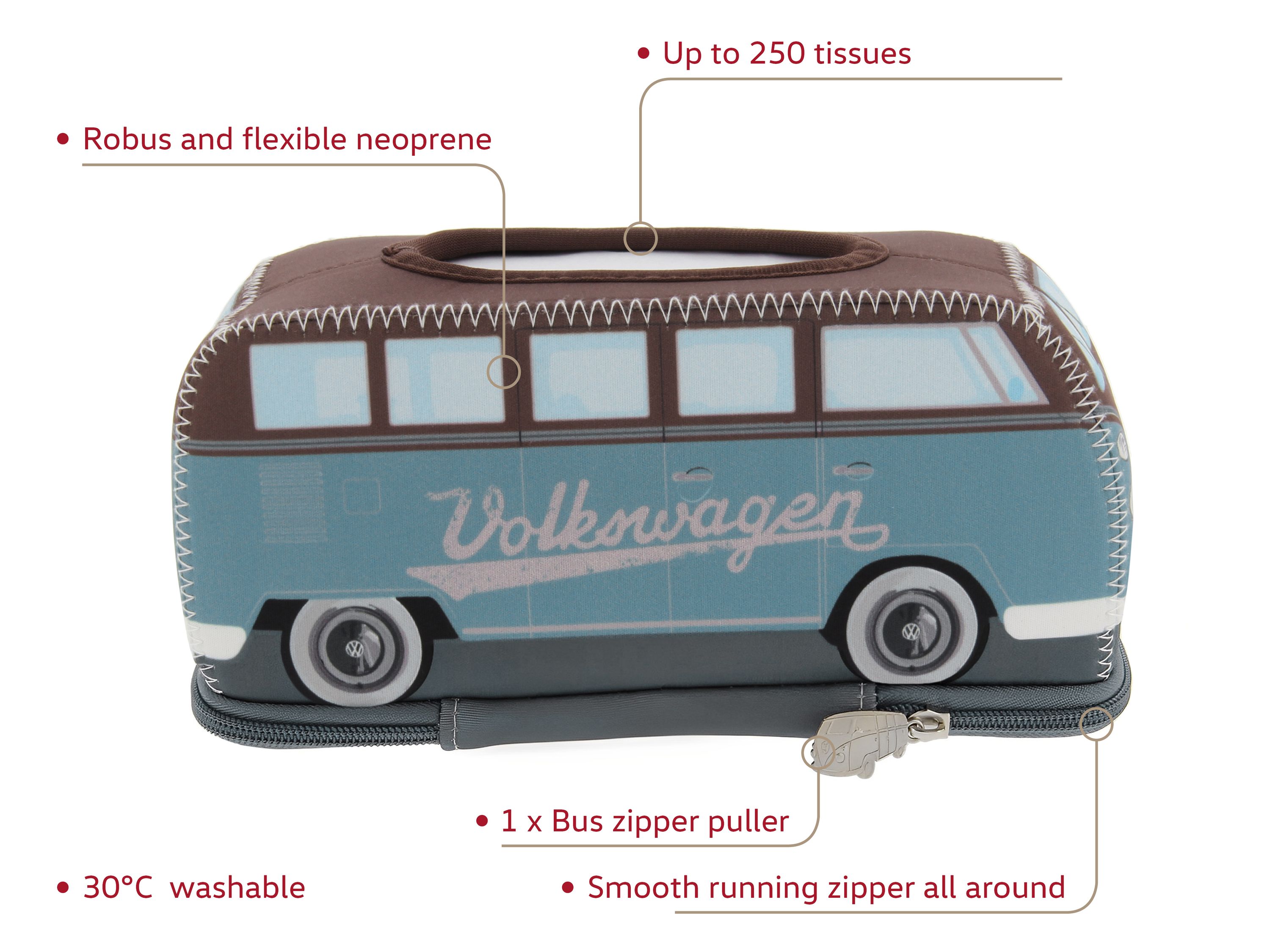 VW T1 Bulli Bus Neopren Kosmetiktuchspender