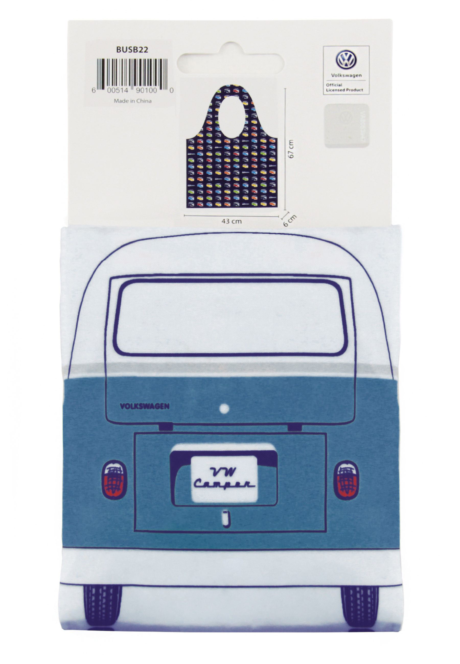 VW T1 "Bulli" Bus/Campervan Bus shopping bag, foldable shopper bag