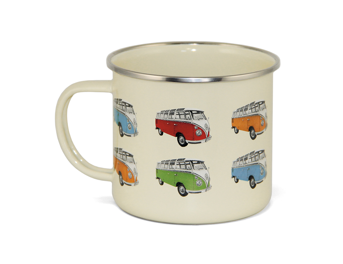 VW T1 Bulli bus cup enameled 500ml