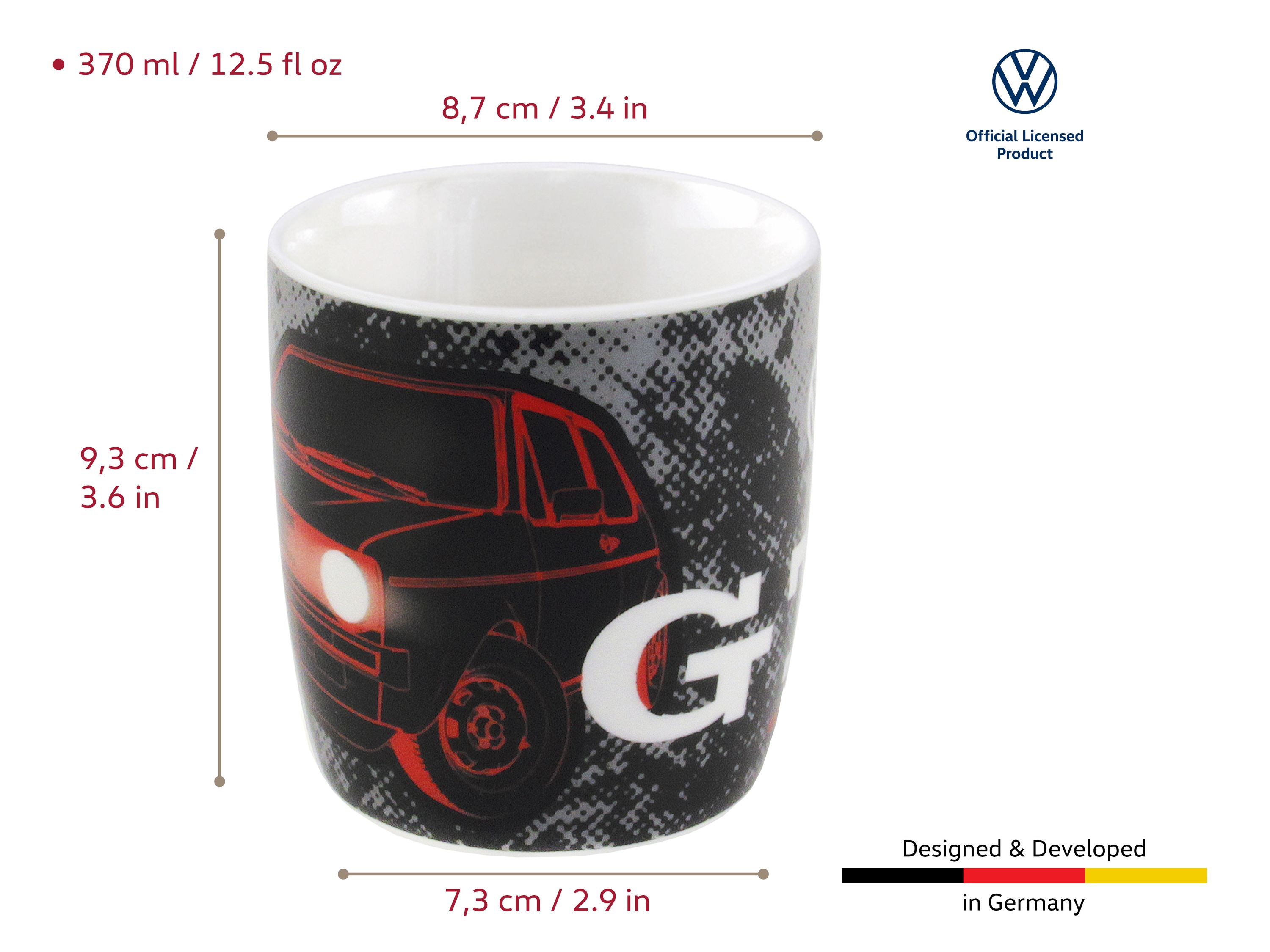 VOLKSWAGEN VW GTI Mug à café 370ml - The Legend/rouge