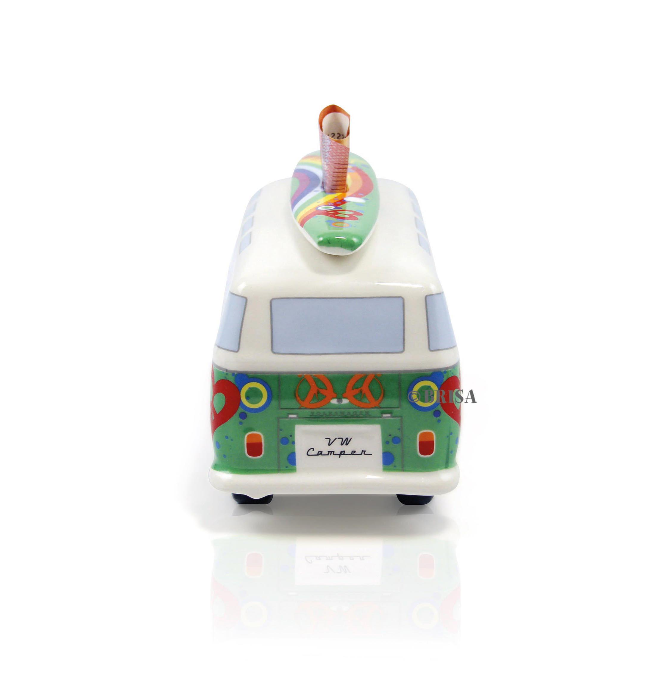 Alcancía del VW T1 Bulli Bus con tabla de surf (1:18)
