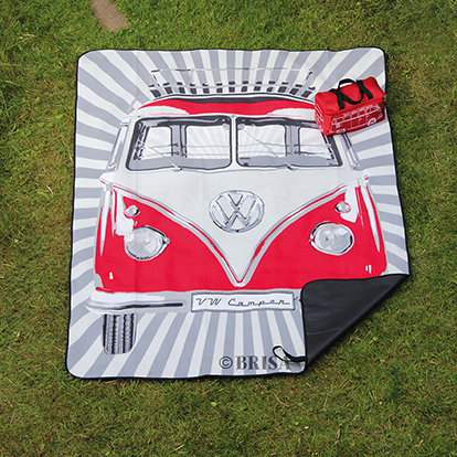 VW T1 Bulli Bus Picnic Blanket (200x150cm) with Carry Bag
