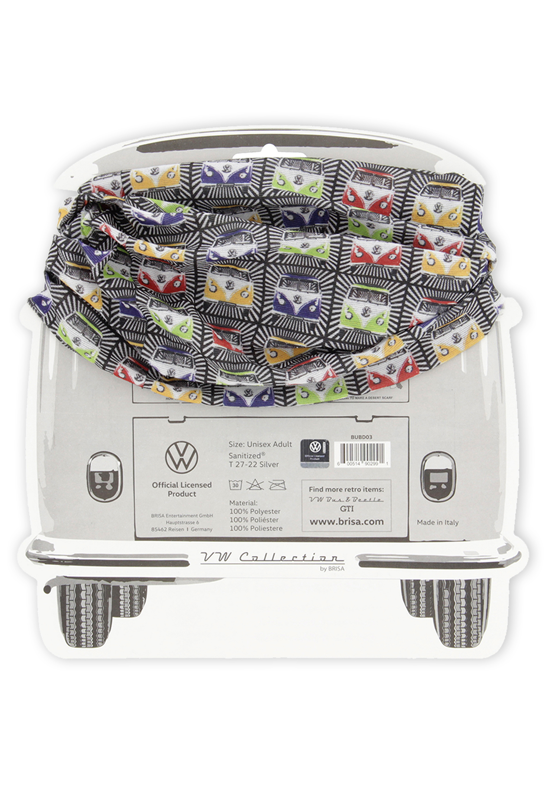 VOLKSWAGEN BUS VW T1 Combi Foulard Tubulaire - Parade/bleu