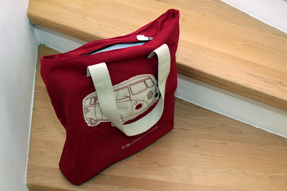 Borsa in tela per autobus VW T1 Bulli, borsa per la spesa, borsa da spiaggia