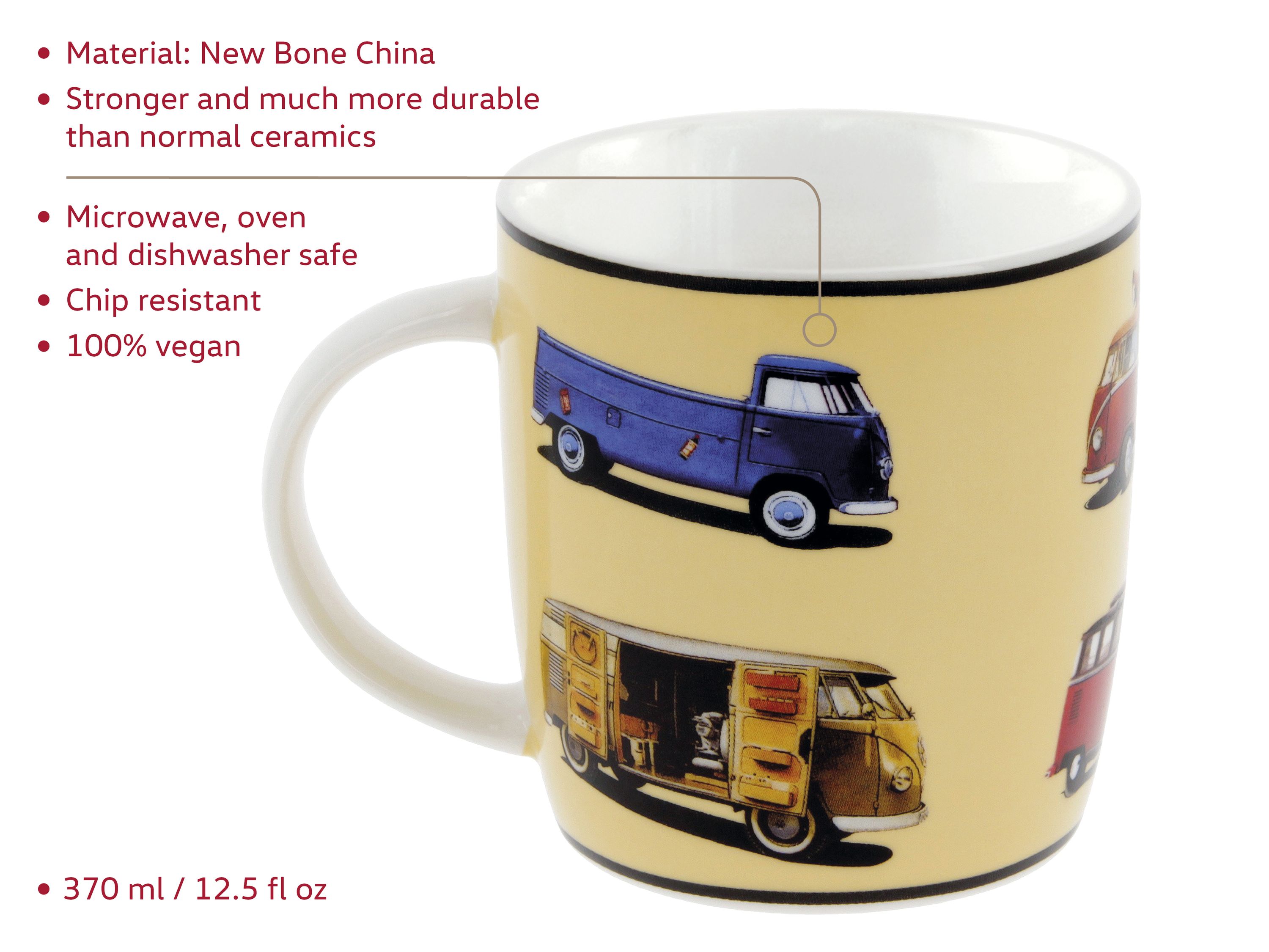 VW T1 Bulli Bus coffee cup 370ml