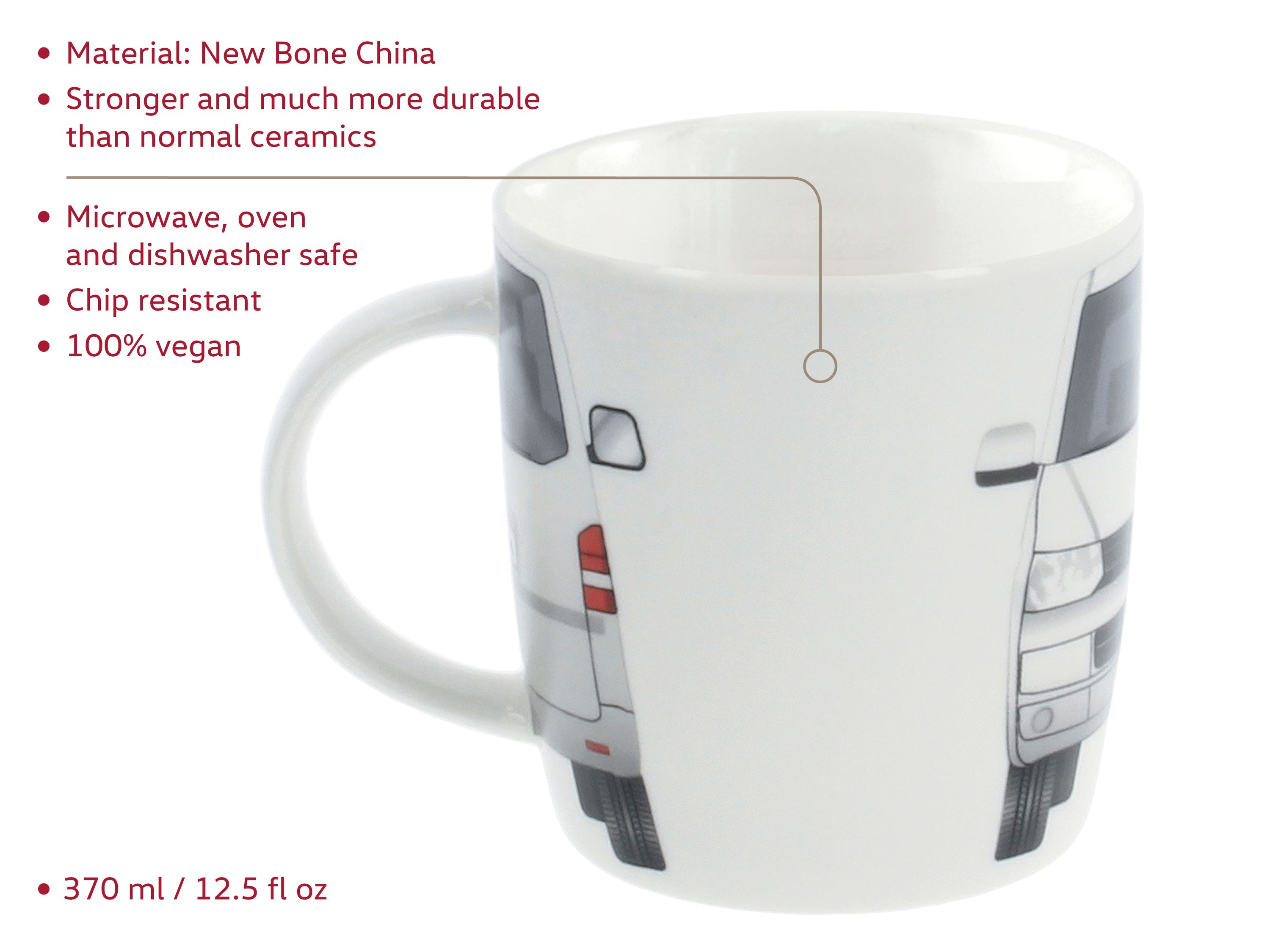 VW T5 Bulli Bus coffee cup 370ml