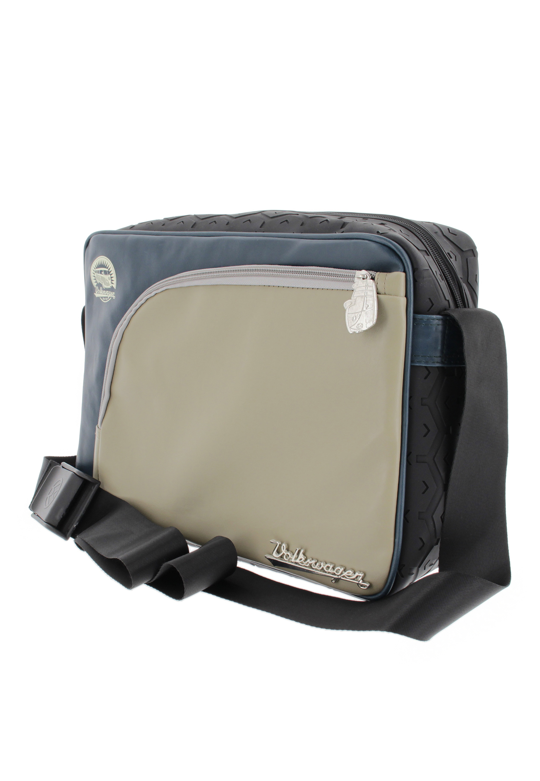 VW T1 Bulli Bus Messenger Bag, PU & Reifenprofil