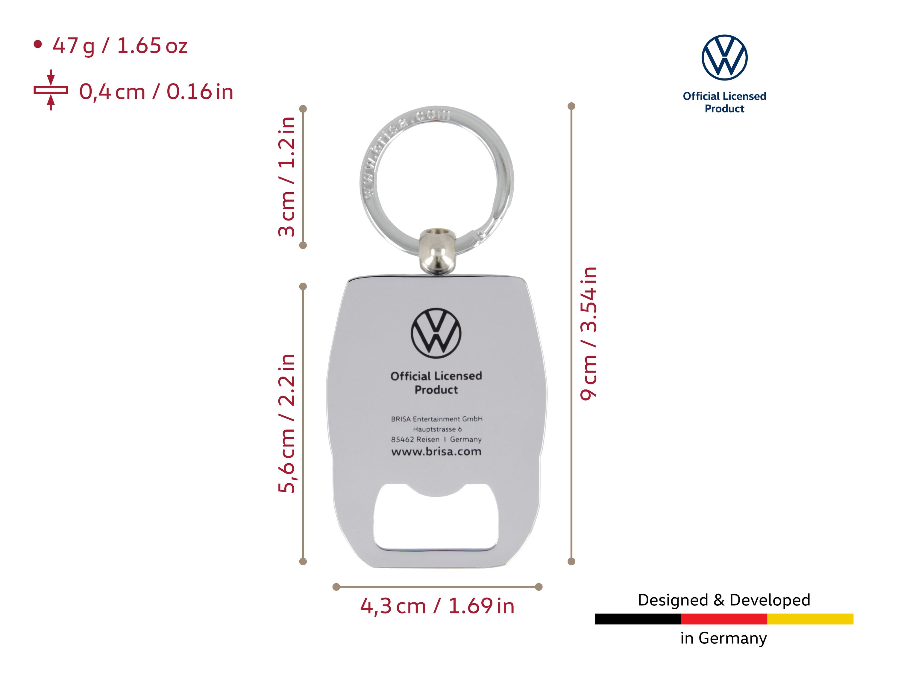 VW T5 Bulli Bus Schlüsselanhänger/Flaschenöffner