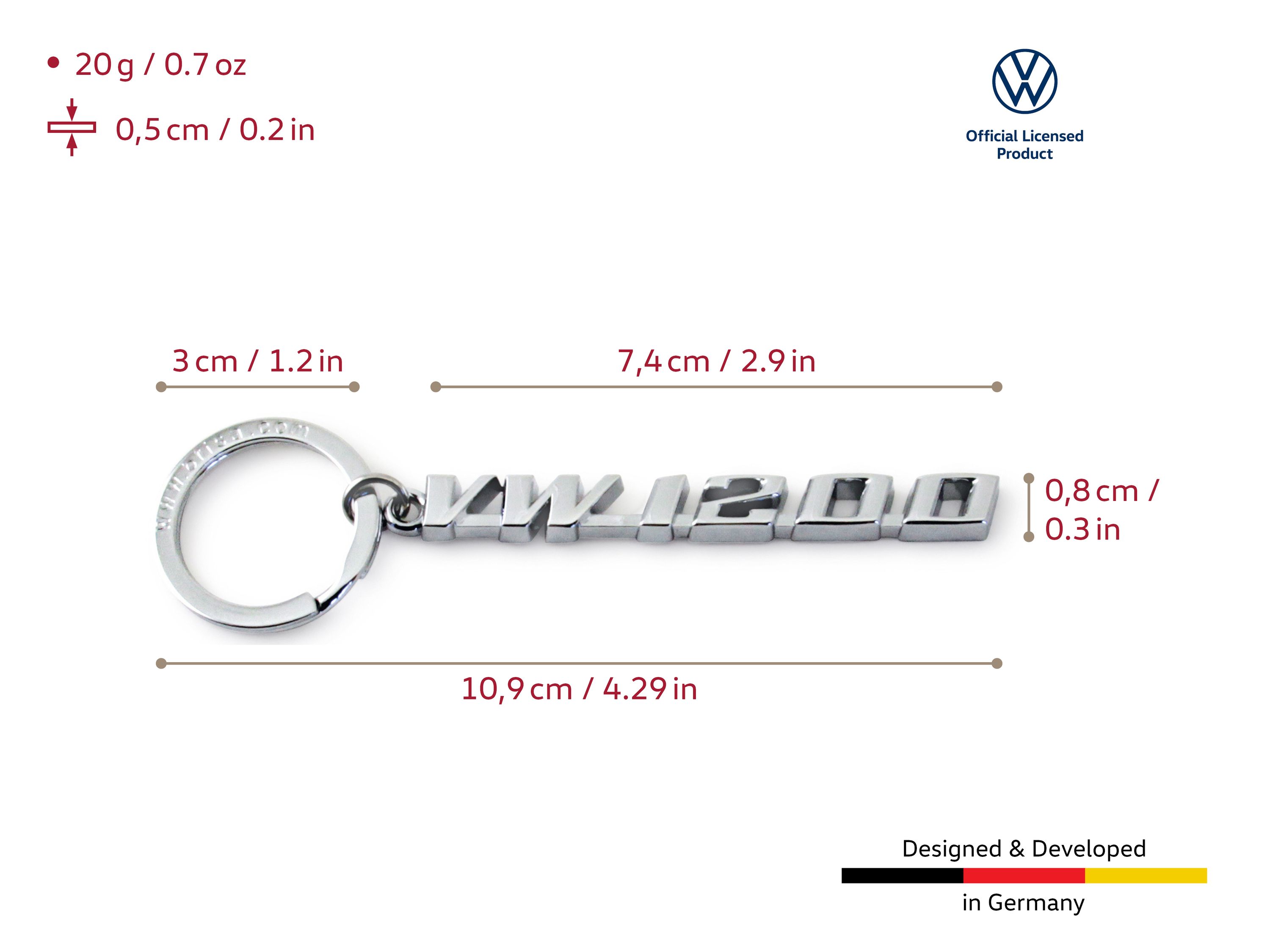 VW Beetle keychain - lettering VW1200
