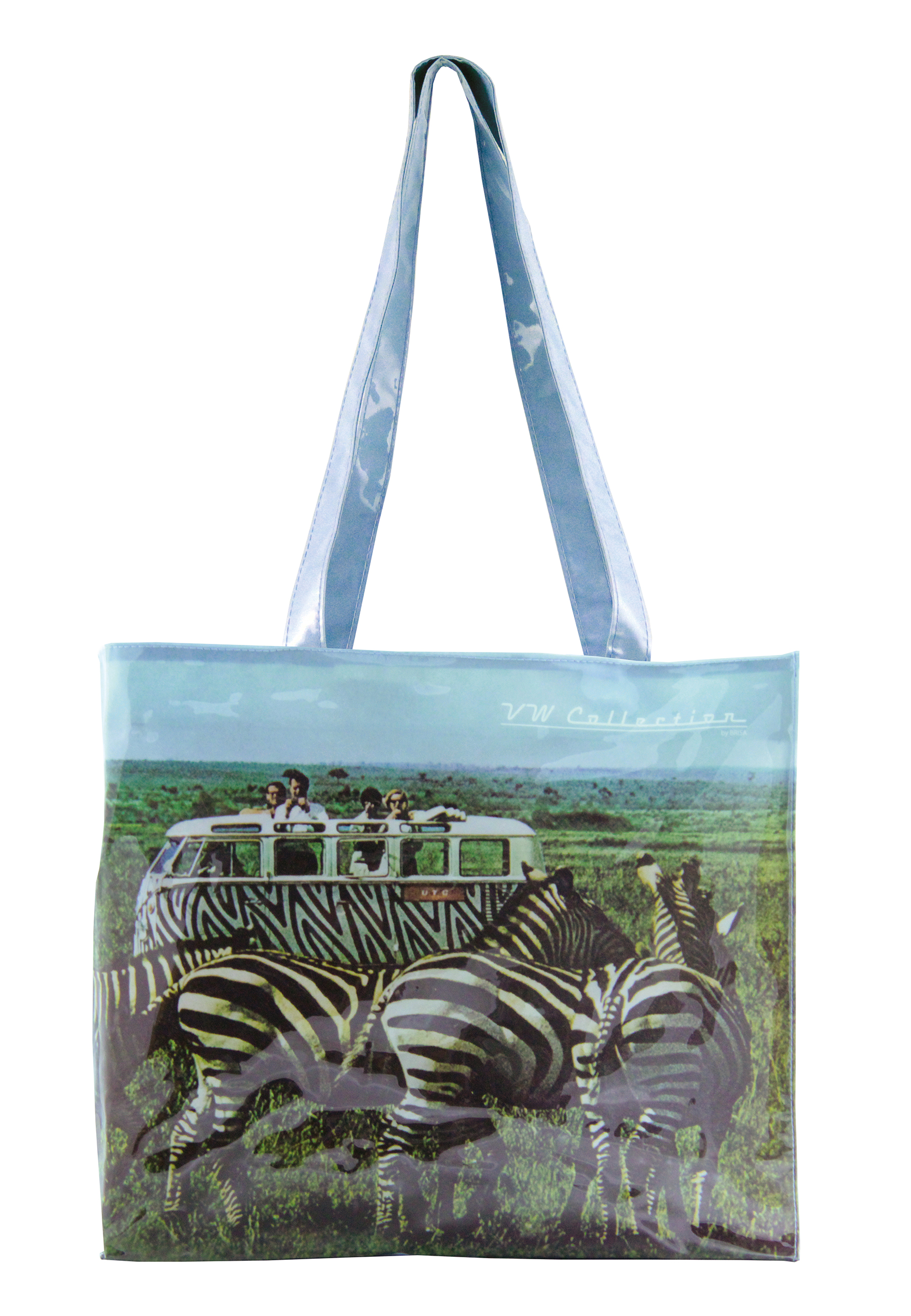 VW T1 Bulli Bus Shopper-Bag PVC, Einkaufstüte, robuster Beutel