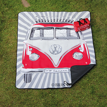Coperta da picnic per autobus VW T1 Bulli (200x150 cm) con borsa di trasporto