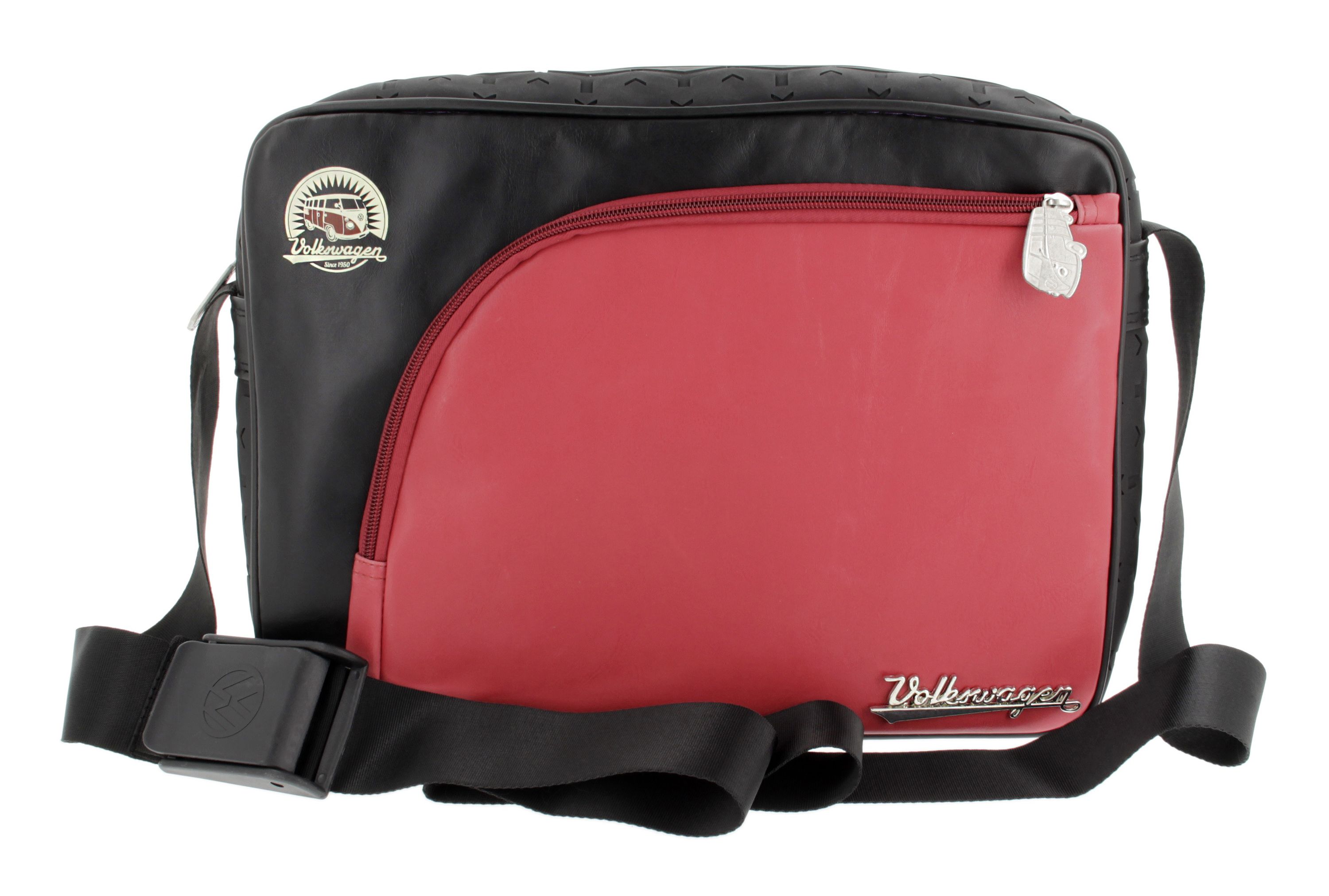 VW T1 Bulli Bus Messenger Bag, PU & Reifenprofil