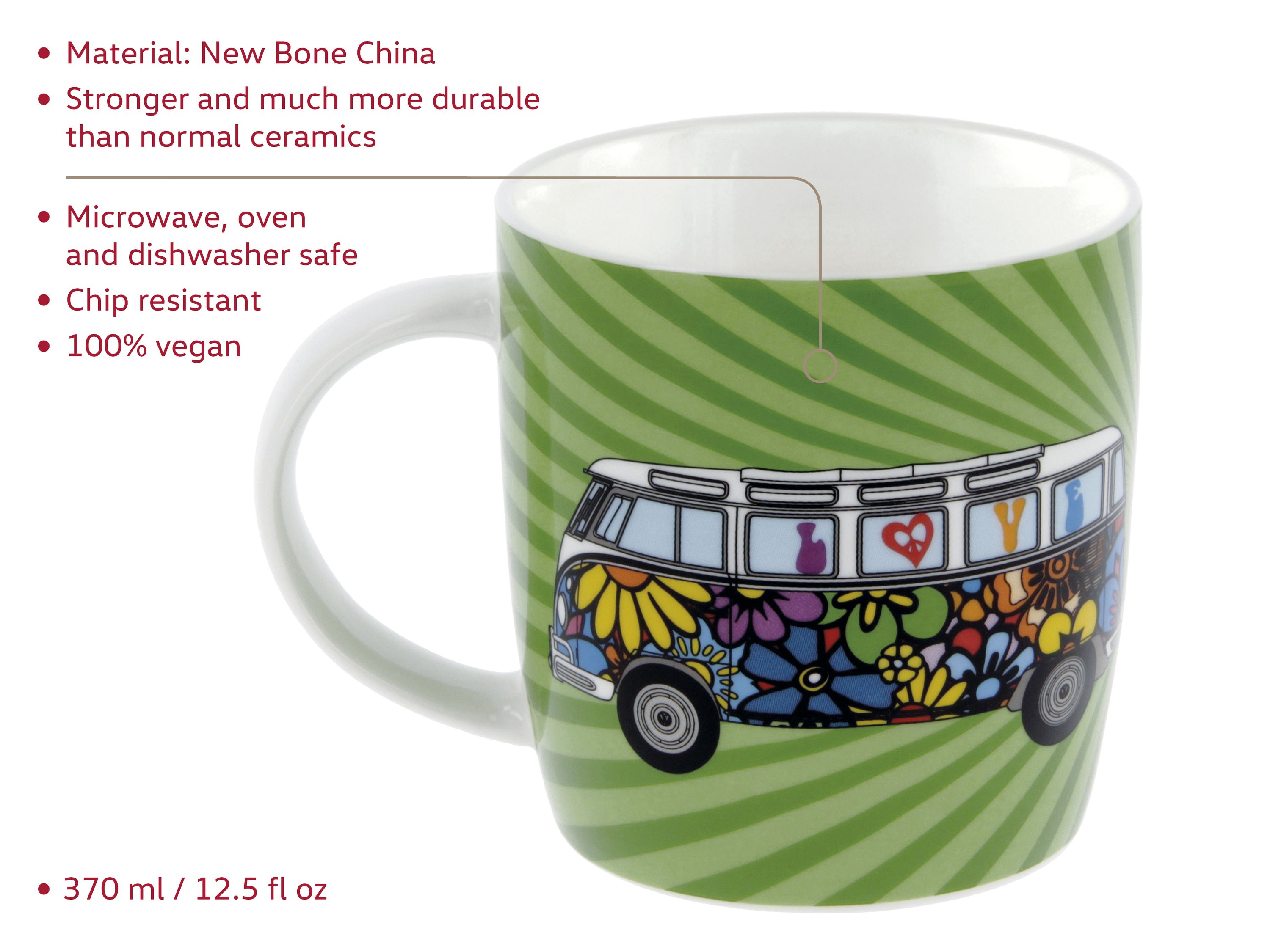 VOLKSWAGEN BUS VW T1 Combi Mug à café 370ml - Parade