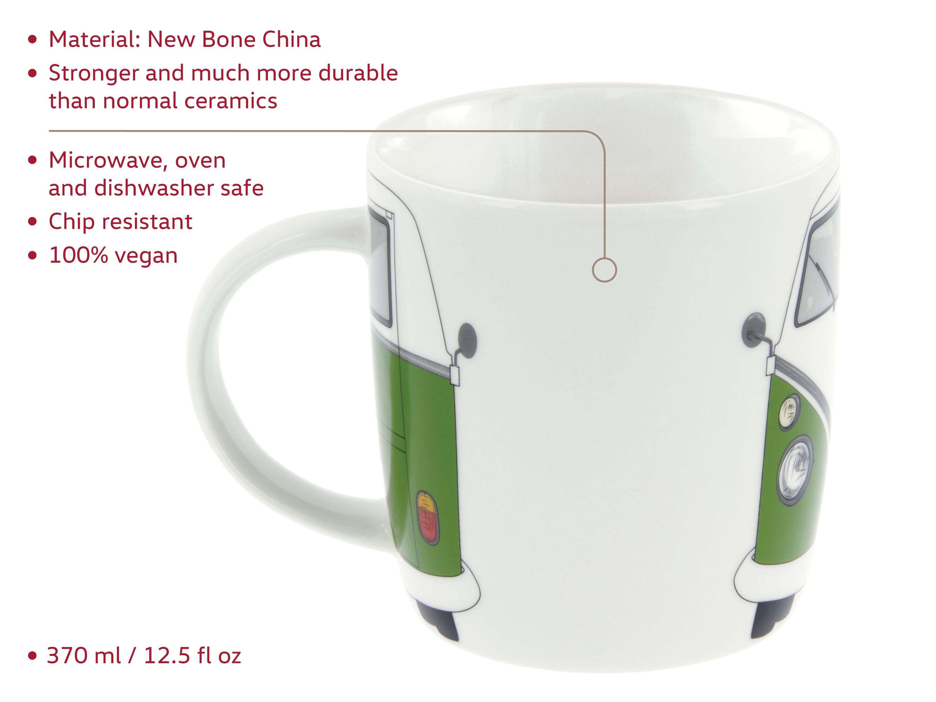 Tazza da caffè per autobus VW T1 Bulli 370ml
