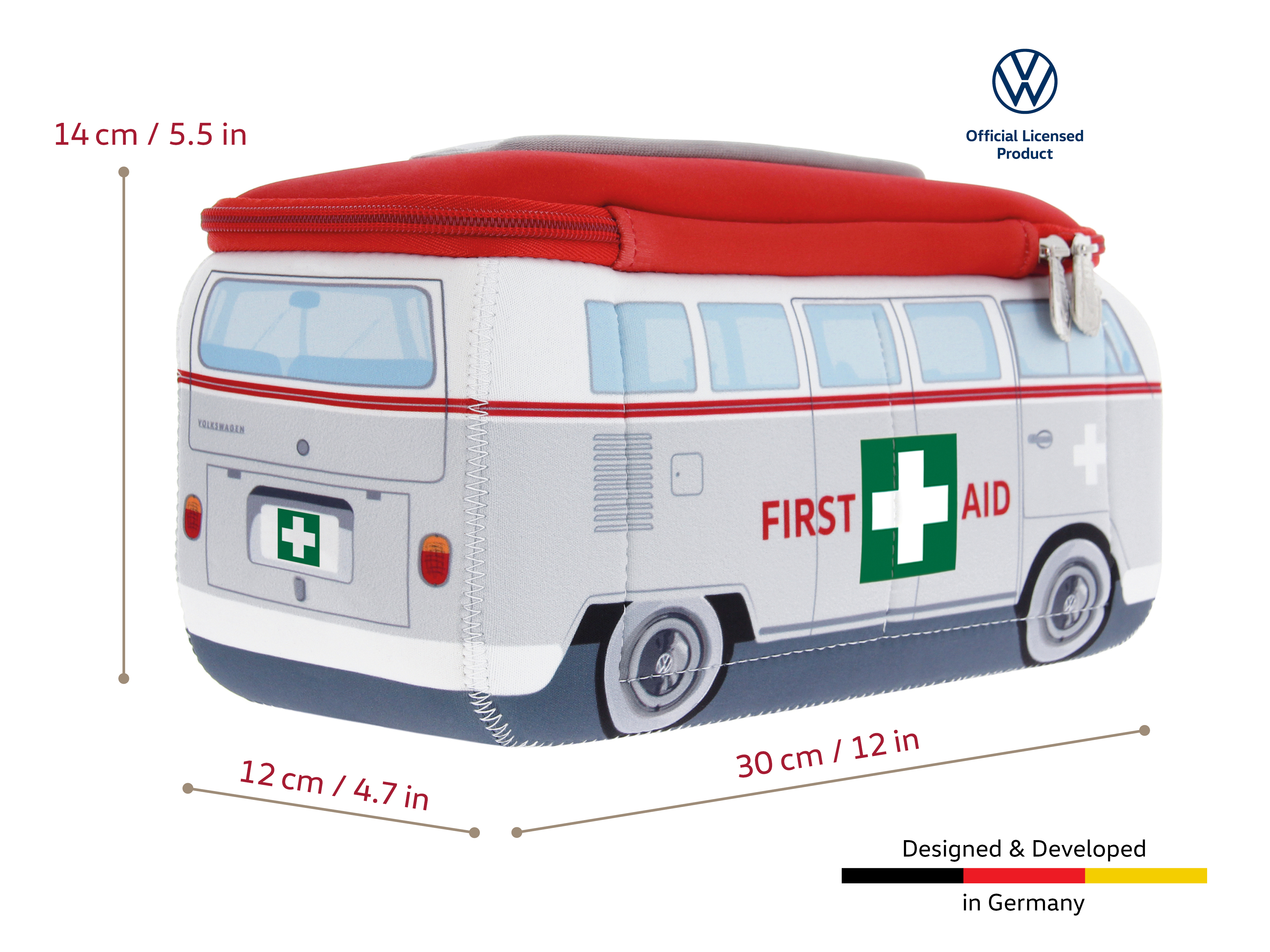 VW T1 Bulli Bus 3D Neoprene Universal Bag - Large