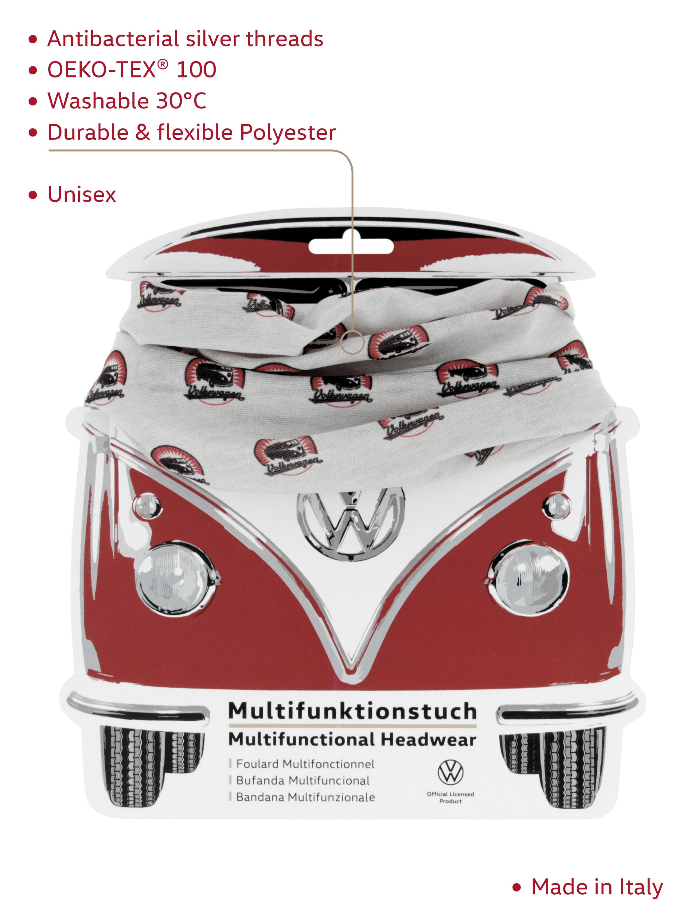 VW T1 Bulli Bus tube scarf