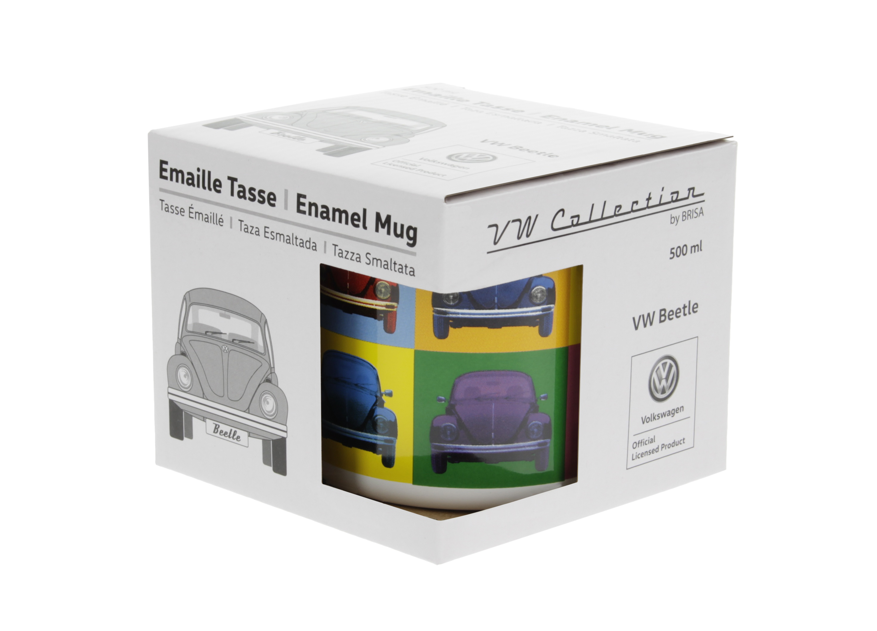 VOLKSWAGEN VW Coccinelle Tasse émaillé 500ml - Multicolore