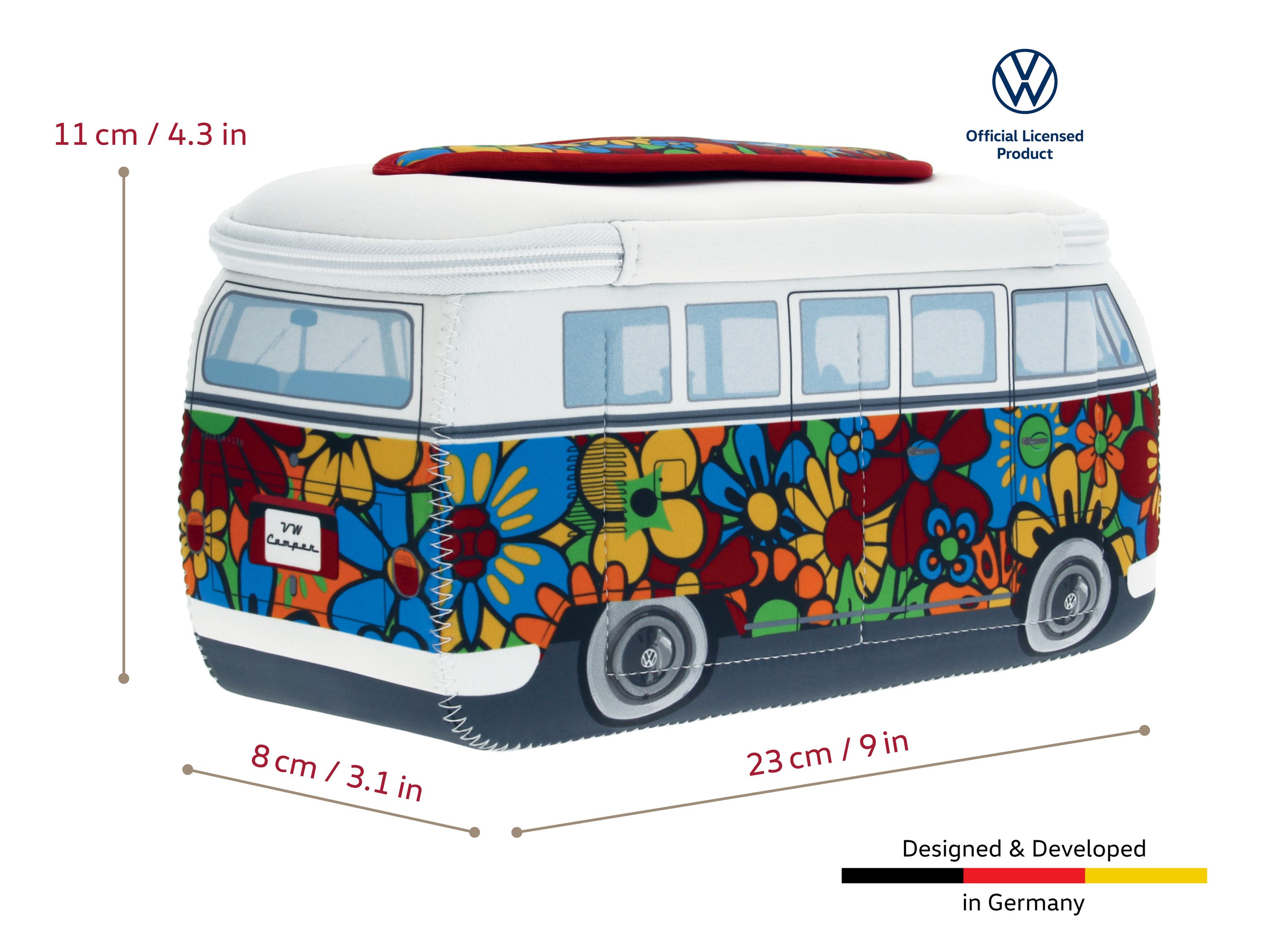 VW T1 Bulli Bus 3D Neopren Mäppchen - Klein