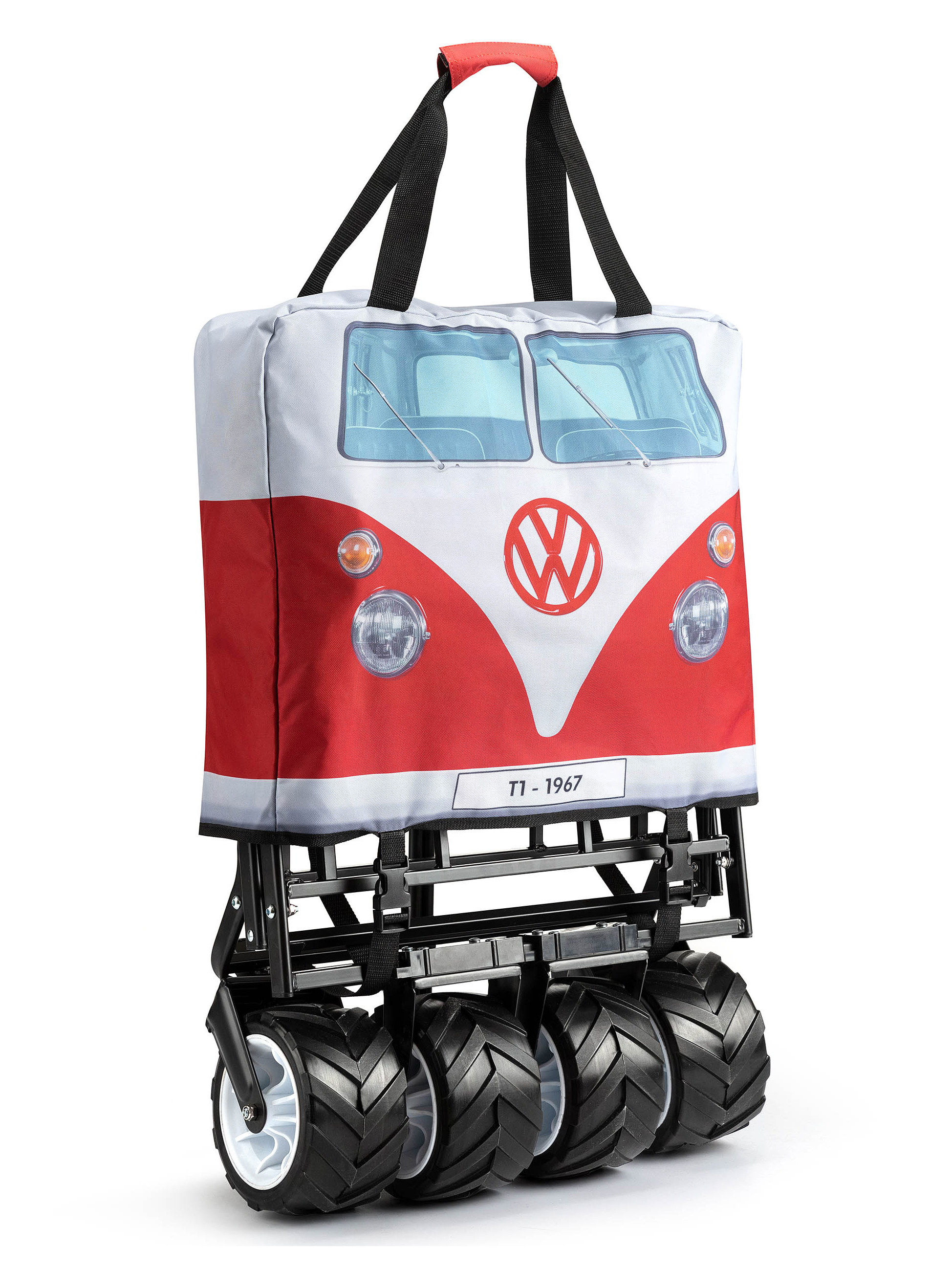 VW T1 Transporter Bus Hand-Trolley, Hand-Cart Foldable "All-Terrain"