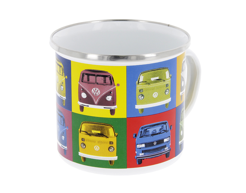 VW T1 Bulli Bus Tasse emailliert 500ml