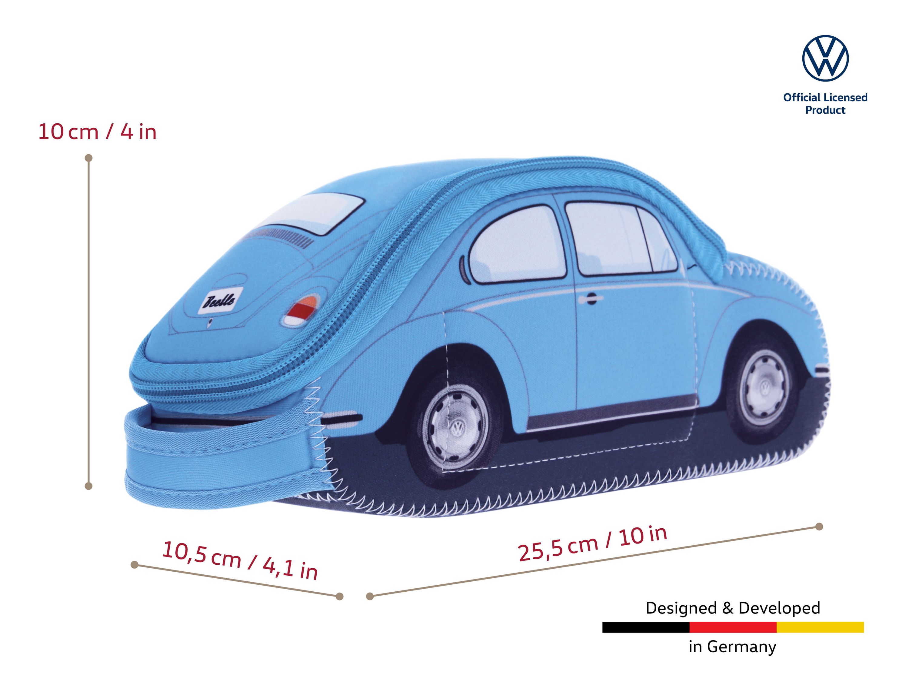 VW Käfer 3D Neopren Mäppchen 1,74 Liter