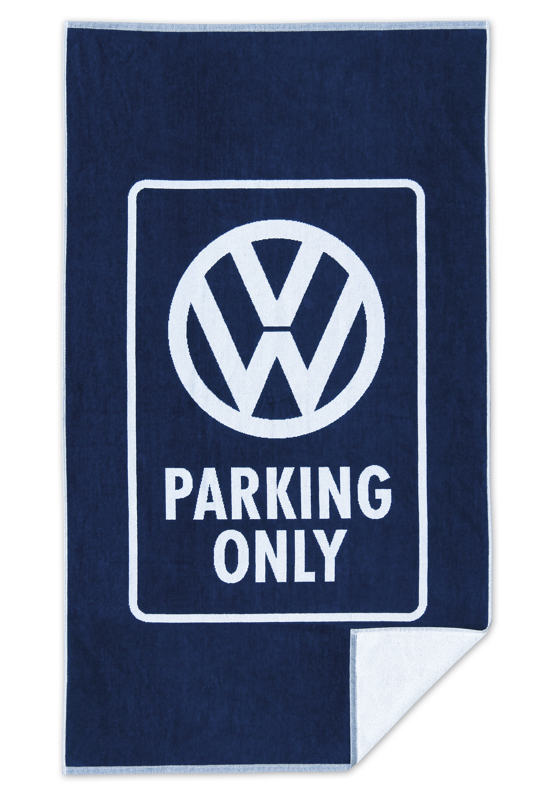 VW Beach Towel - Parking Only/blue