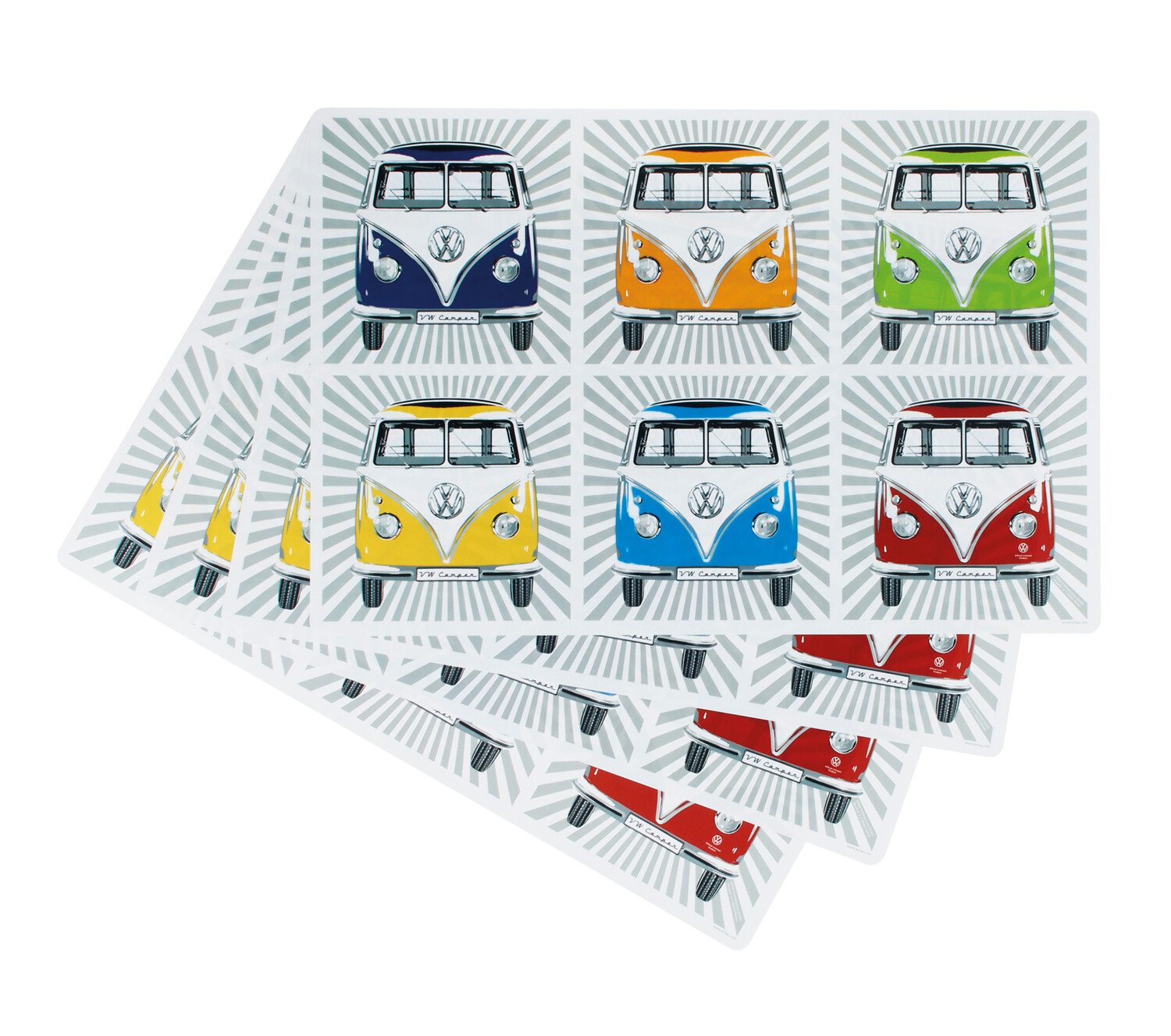 VW T1 Bulli Bus washable placemats (set of 4)