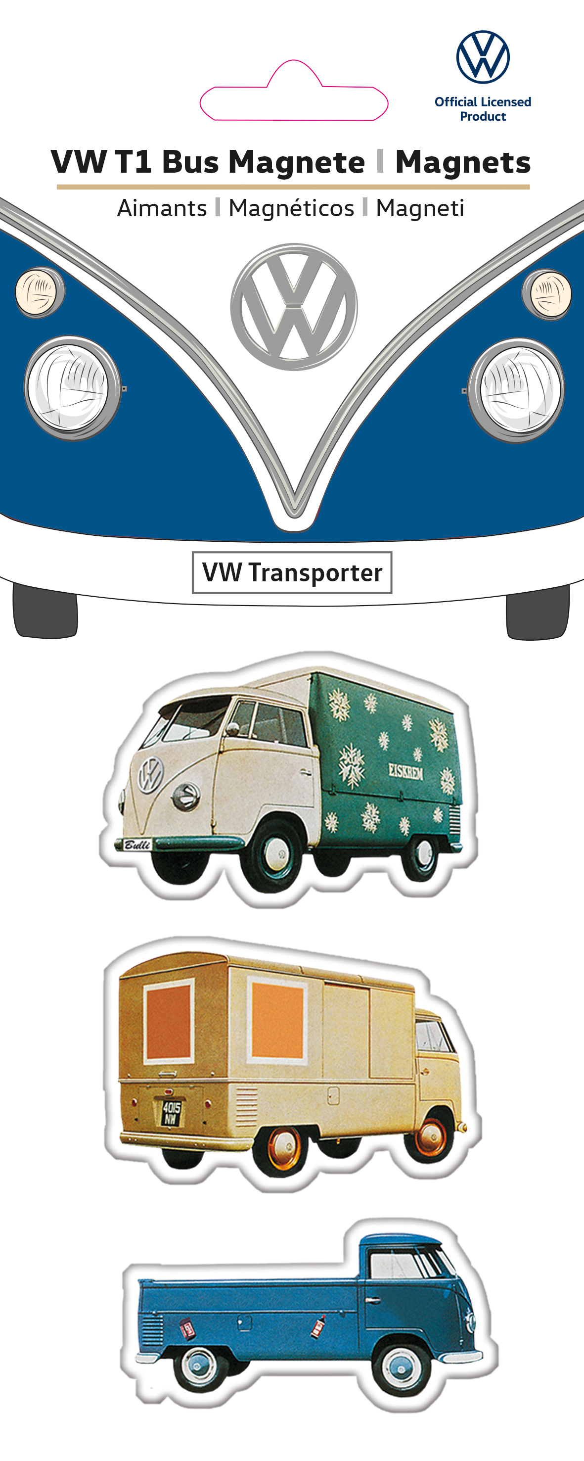VW T1 Bulli Bus Magnet 3er Set