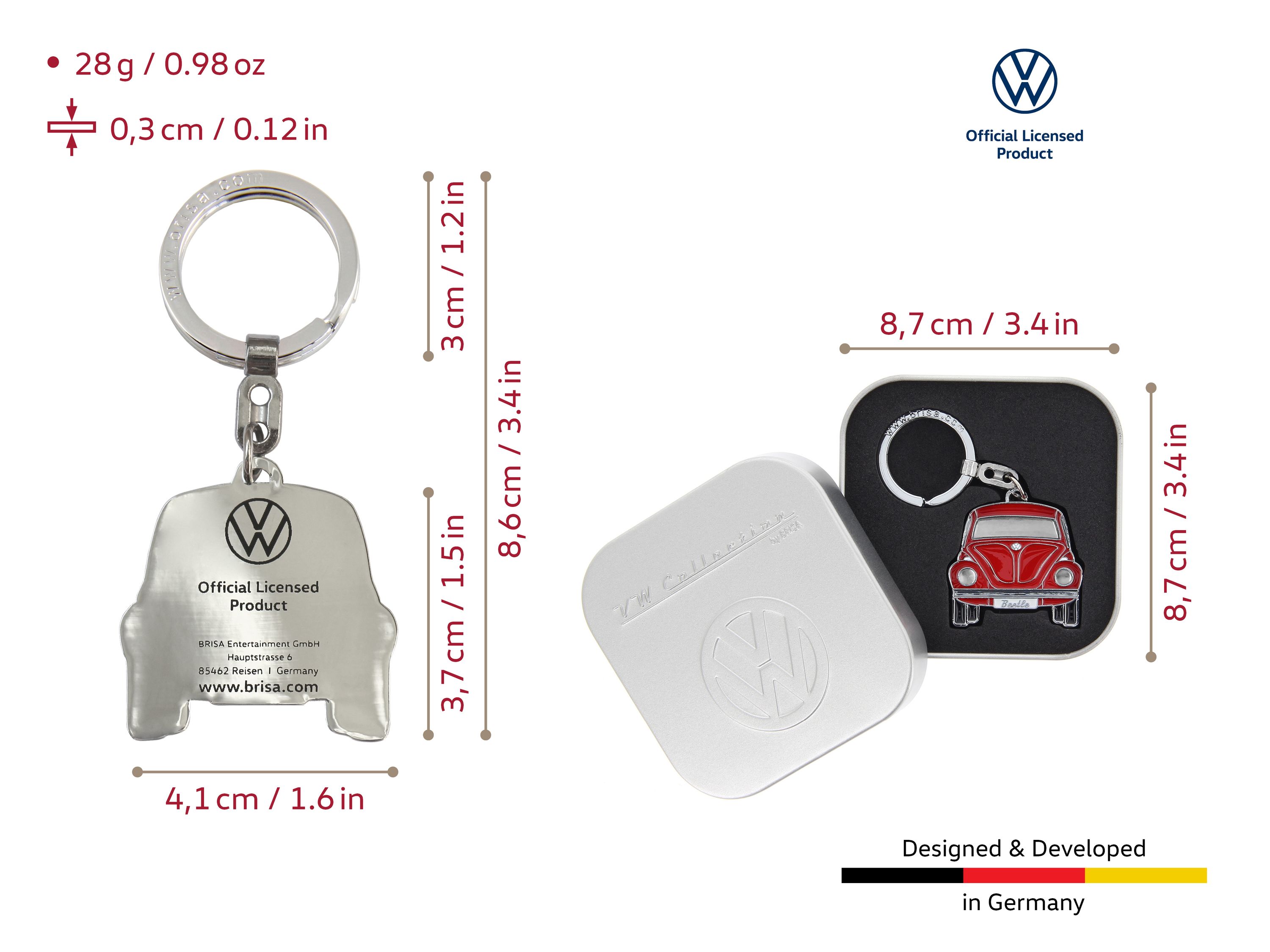VW Maggiolino Portachiavi in scatola regalo