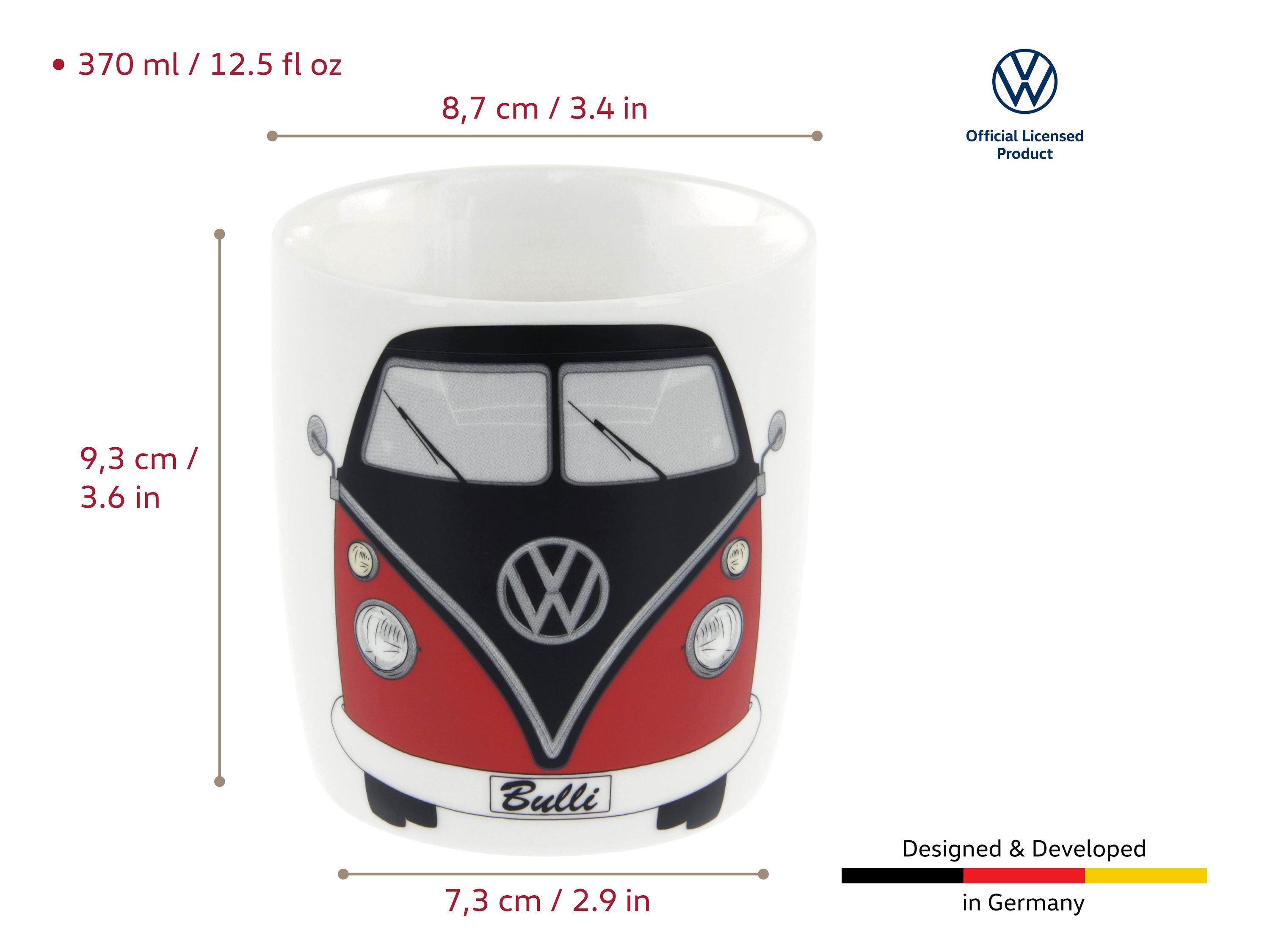 VW T1 Bulli Bus coffee cup 370ml