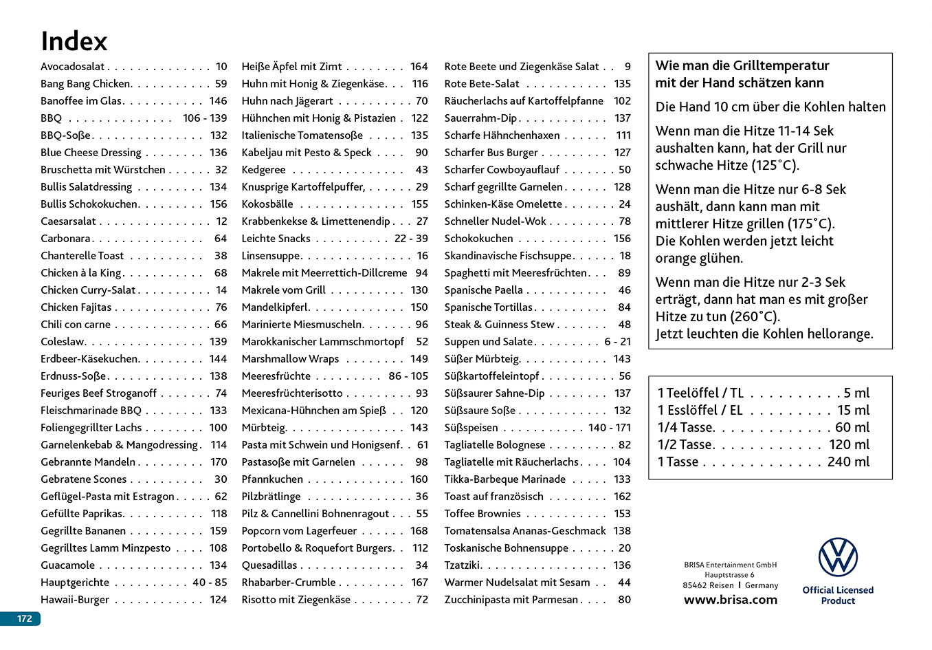 Das VW Bulli Kochbuch - in Englischer (BUKBE03) oder Deutscher (BUKBD03) Ausgabe