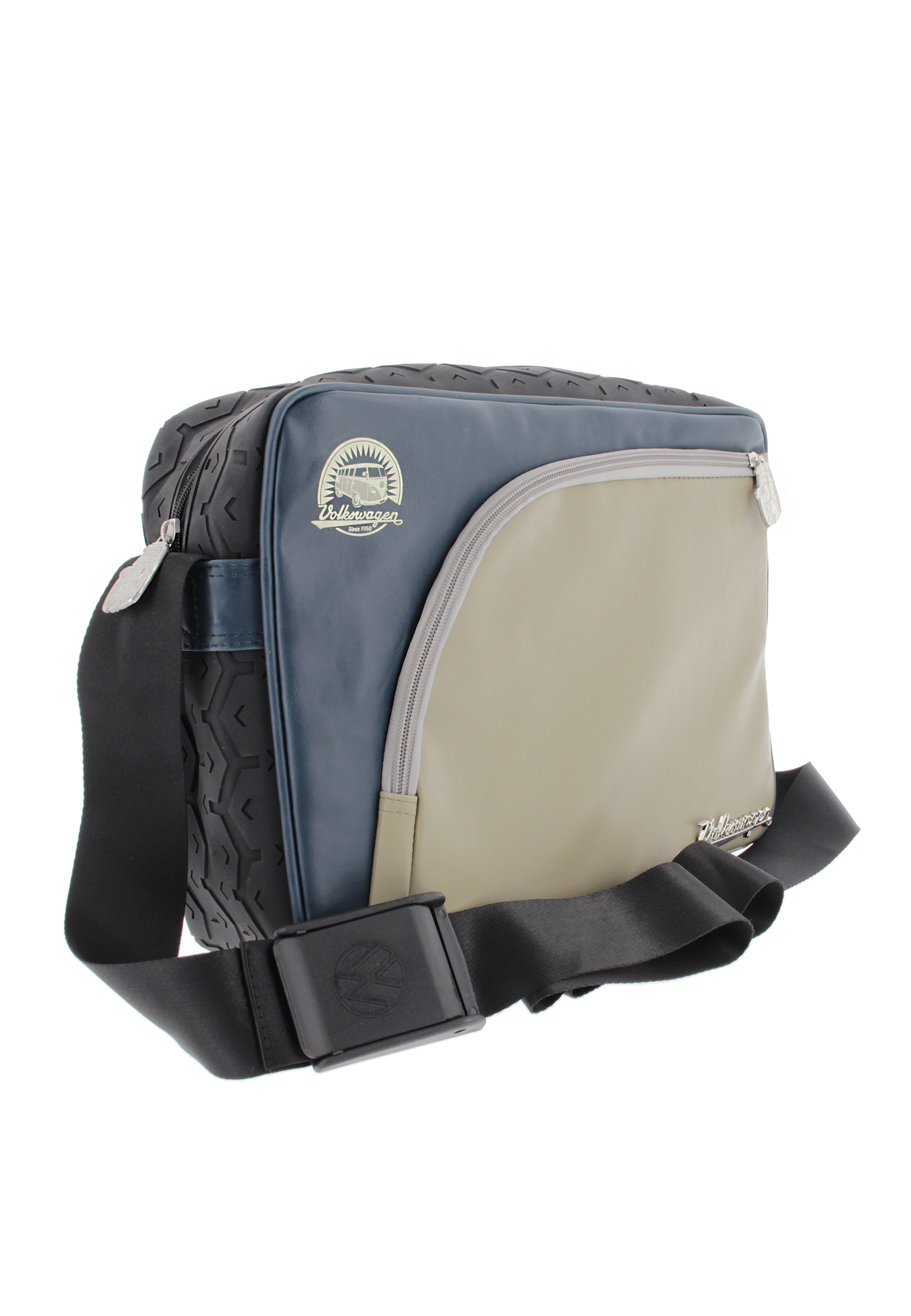 VW T1 Bulli Bus Messenger Bag, PU & Reifenprofil
