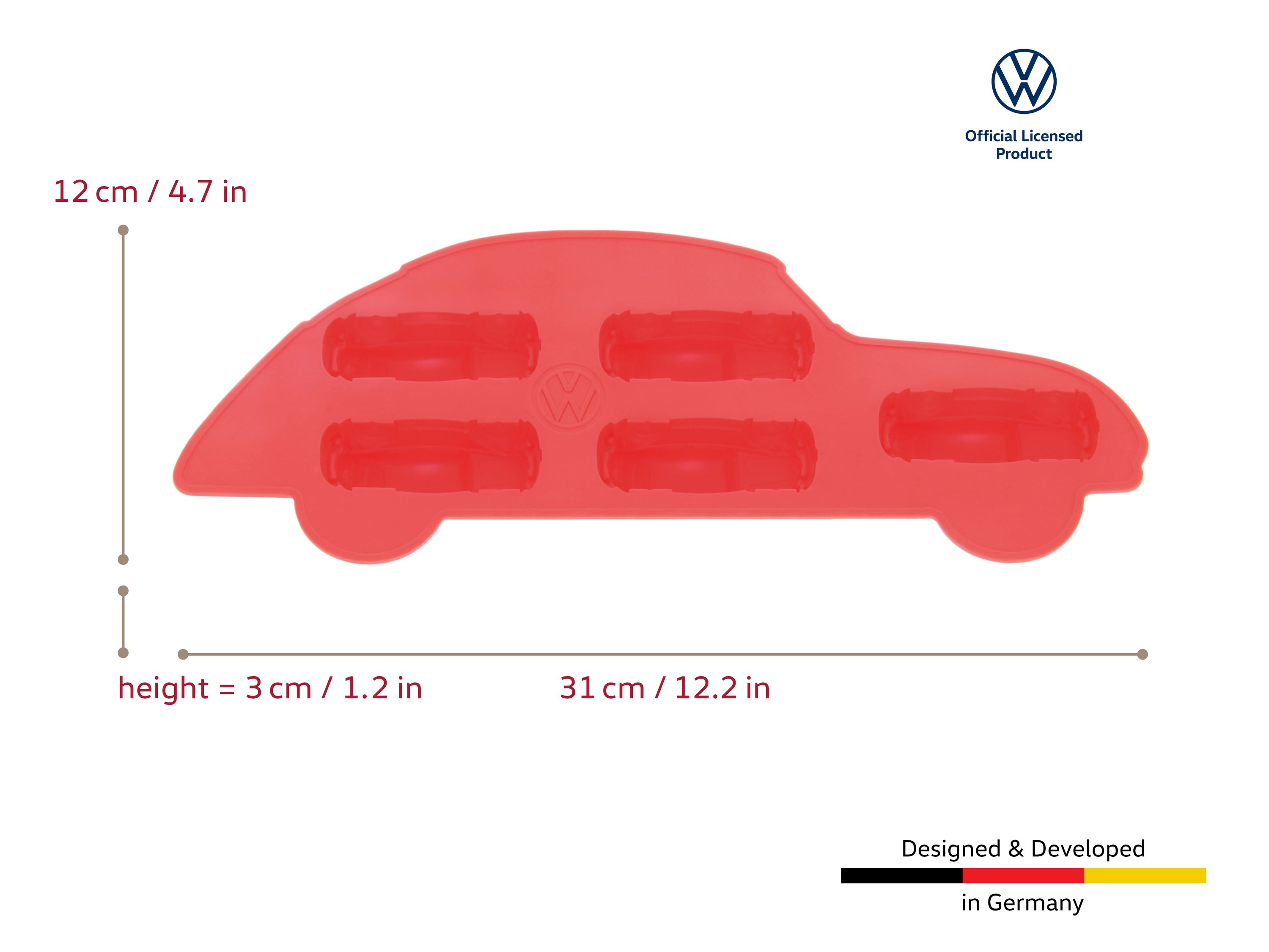Logo VW, bus T1, coccinelle VW Moule à glaçons, moule à pâtisserie, machine à glaçons (silicone)