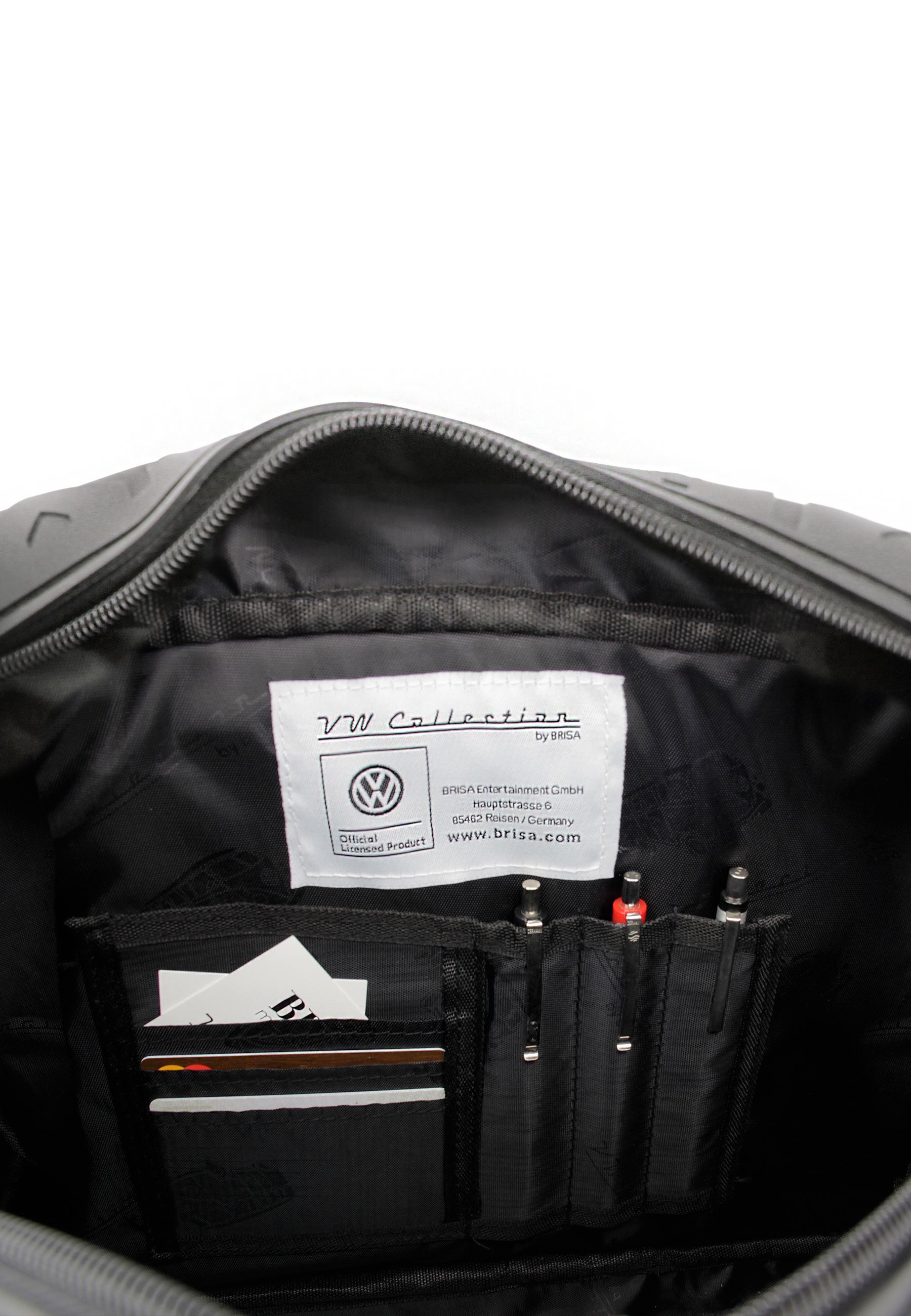 VW T1 Bulli Bus Messenger Bag, PU & Reifenprofil