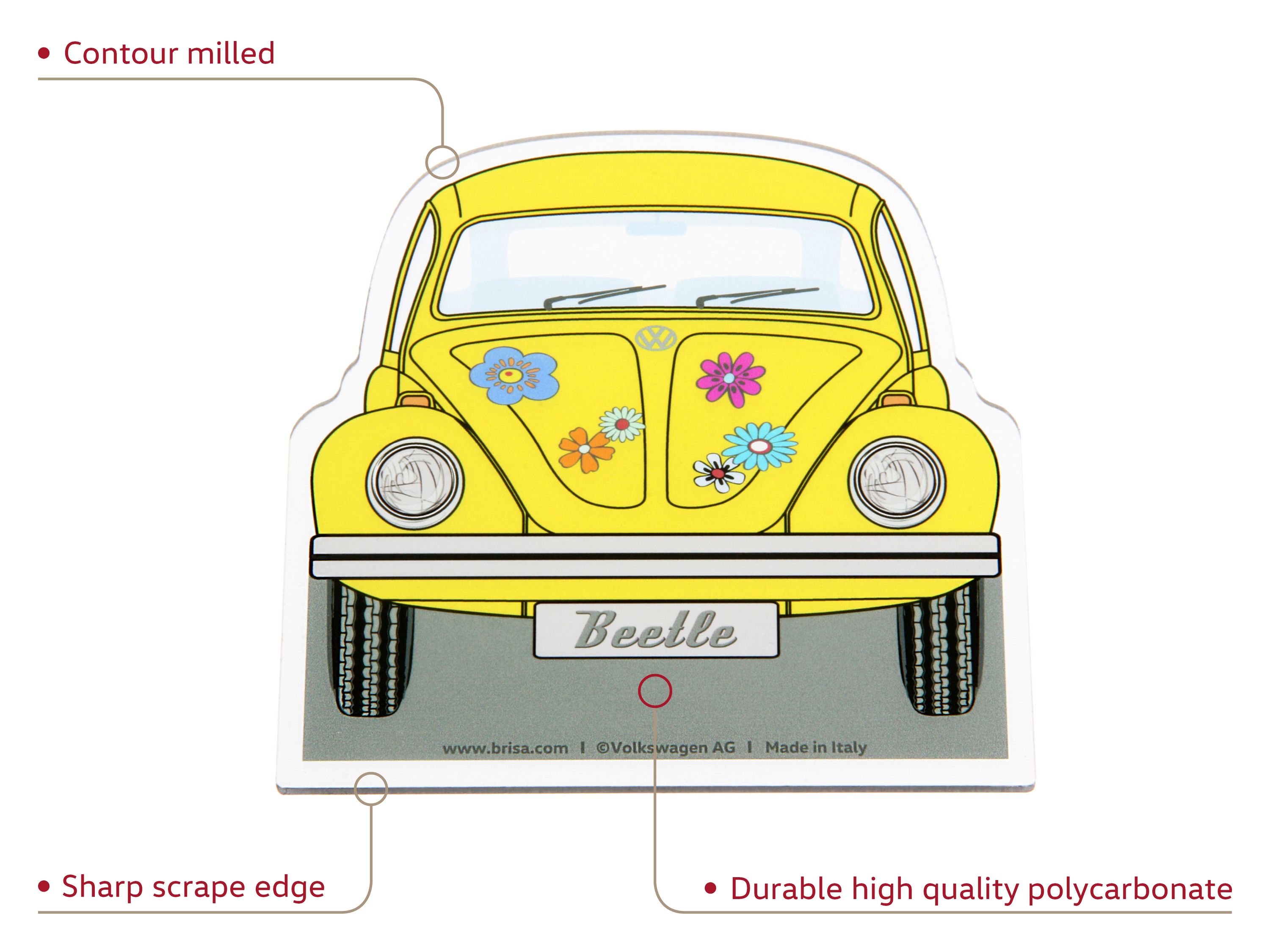 VW Beetle Eiskratzer - gelb