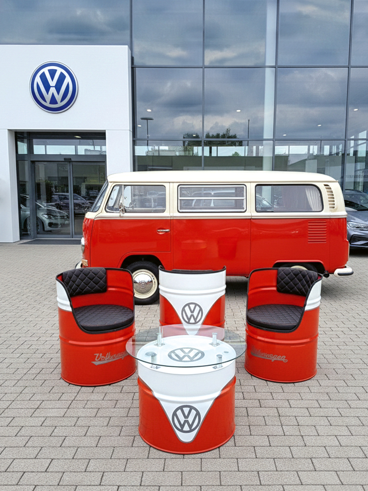 VW T1 Bus Ölfass-Sessel